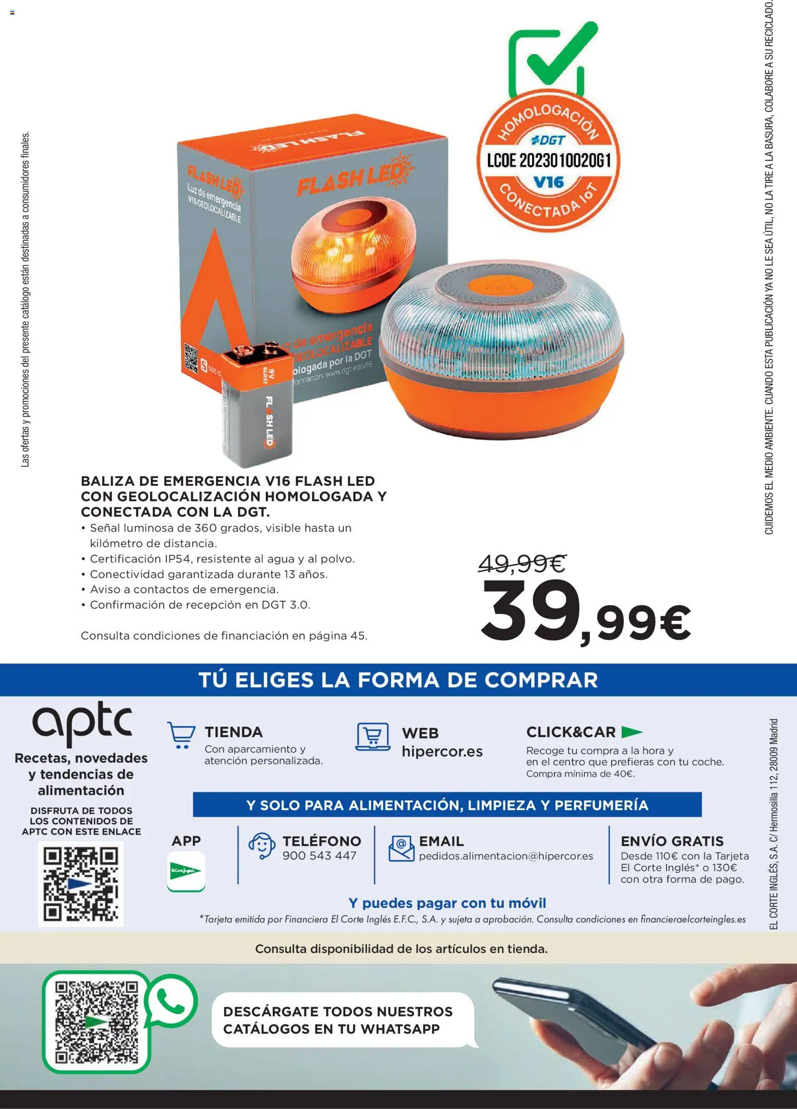 Hipercor catálogo │ válido desde el 23.10.2025 | Página: 70 | Productos: Teléfono