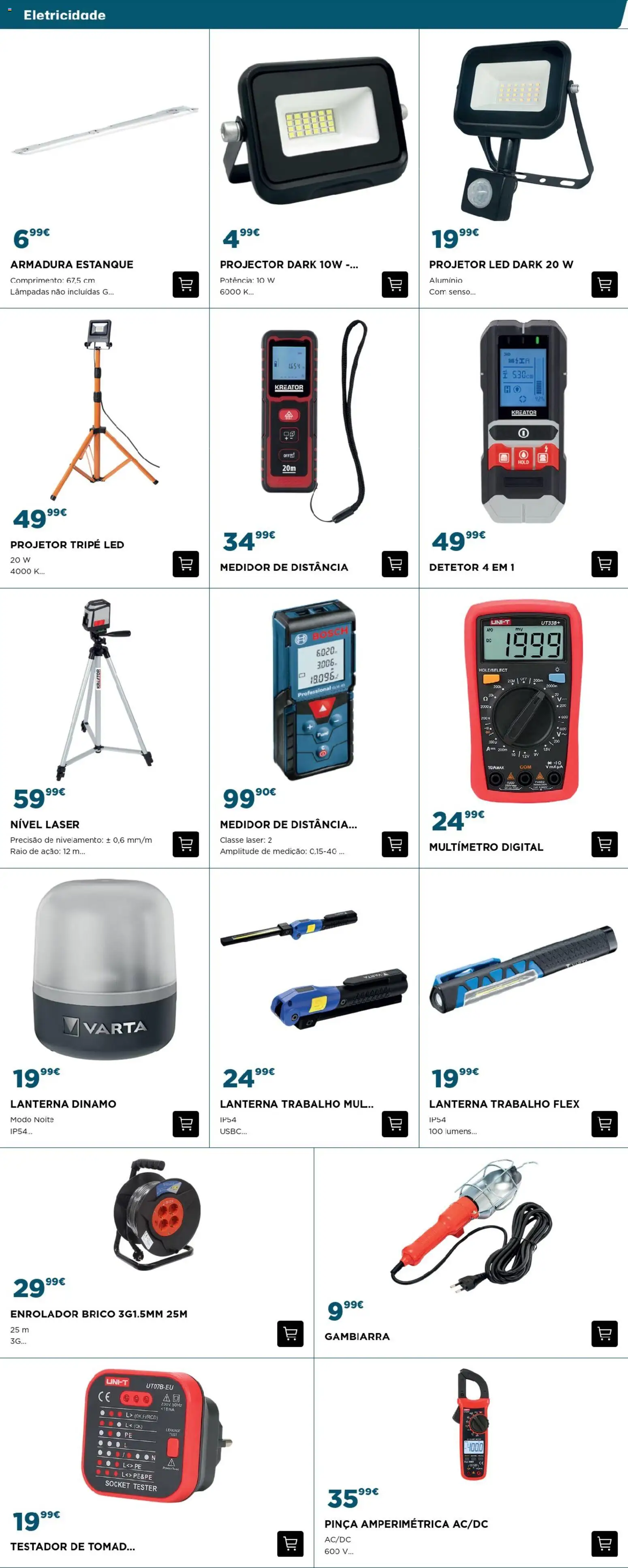 BricoMarché - Ferramentas - 24p - Penafiel │ válido de 29.11.2025 | Página: 14 | Produtos: Pinça, Lâmpadas, Projetor, Lanterna