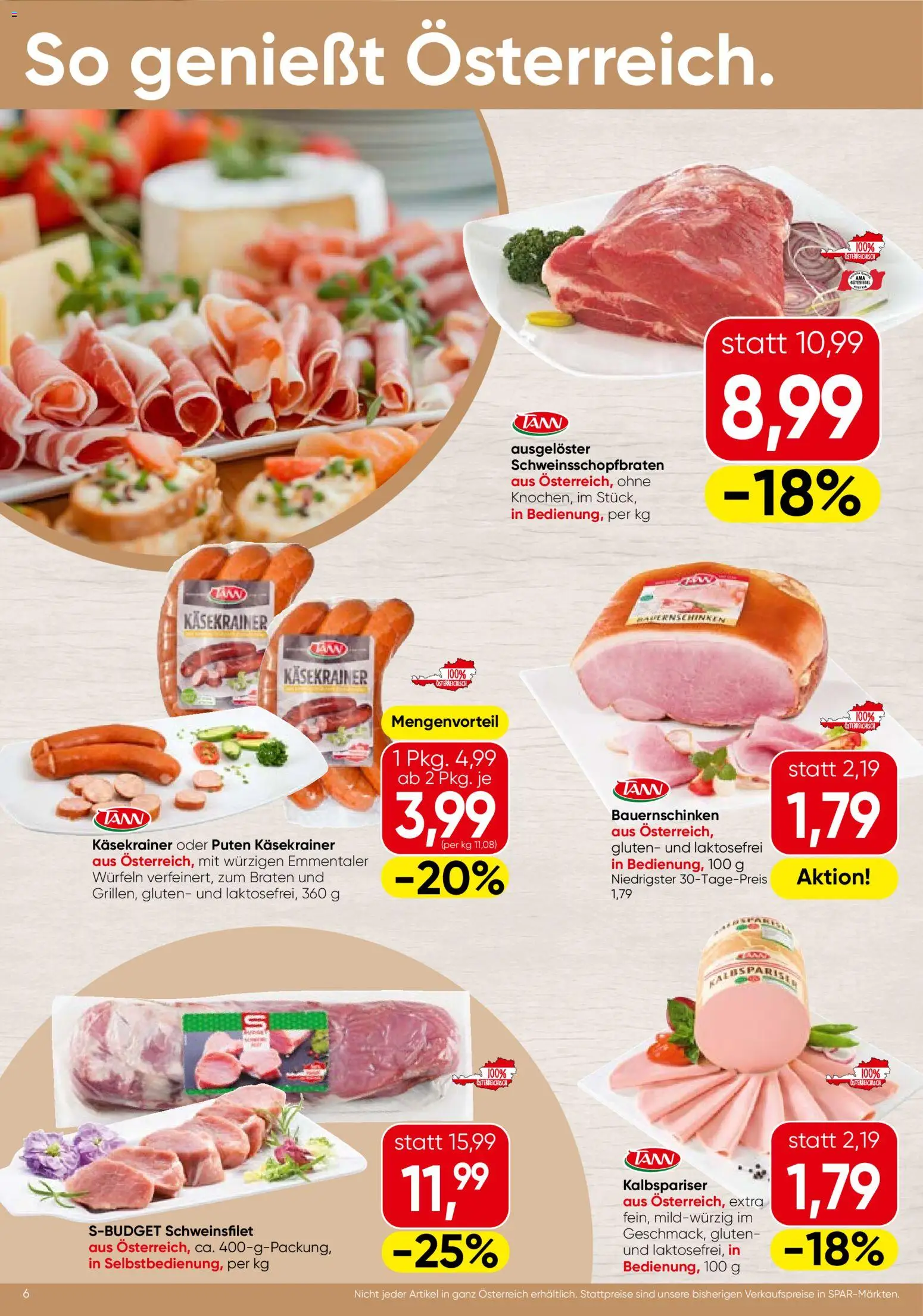 Spar Flugblatt - Vorarlberg gültig ab 27.11.2025 | Seite: 6