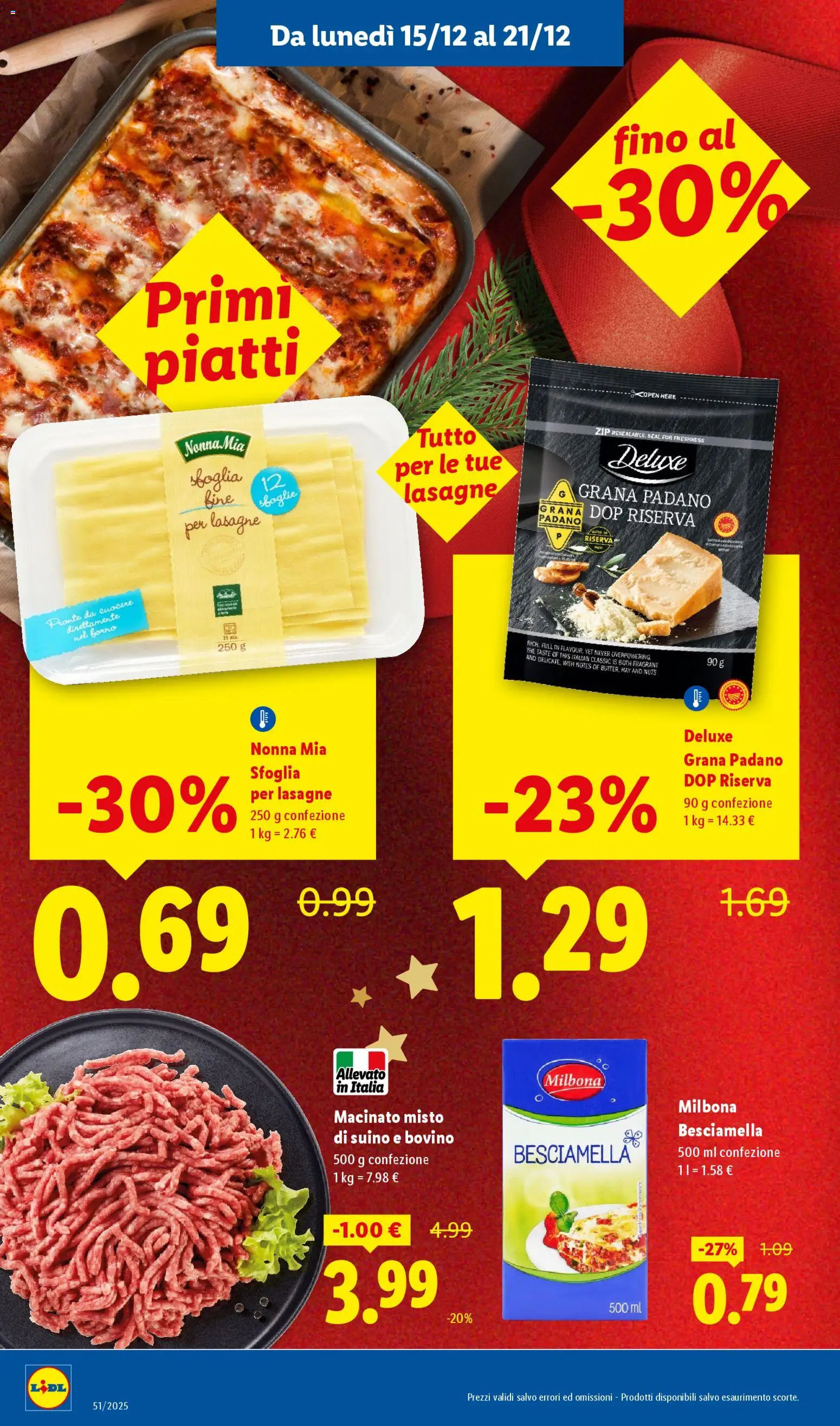 Volantino Lidl del 15.12.2025 | Pagina: 10 | Prodotti: Bovino, The, Forno, Besciamella
