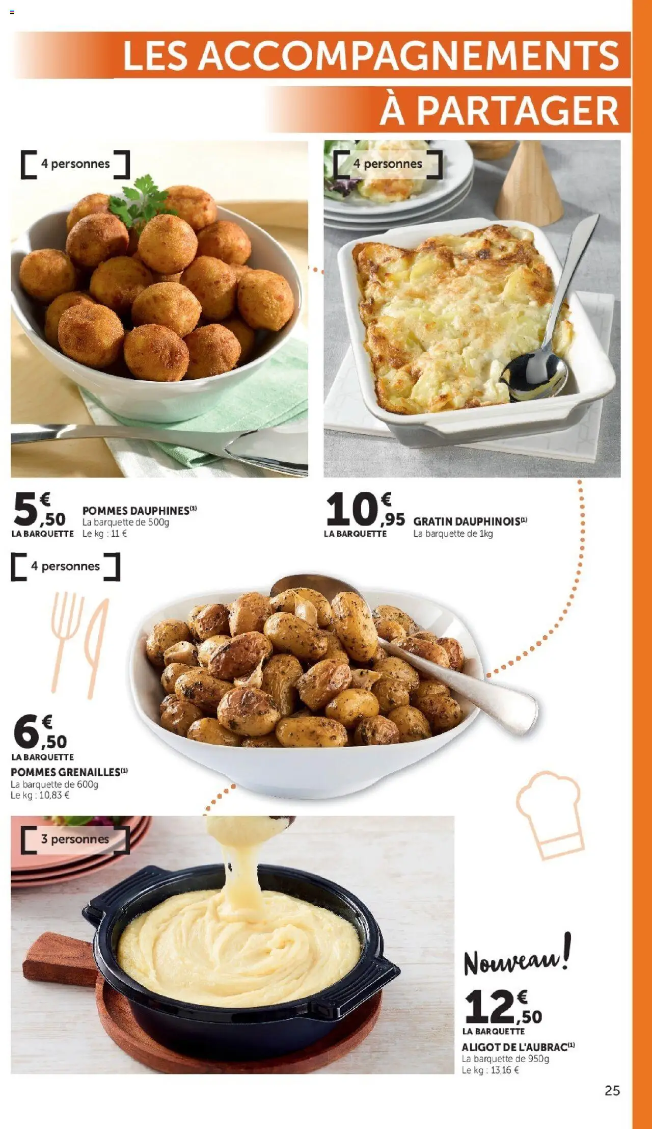 {H1} | Page: 25 | Produits: Aligot, Pommes