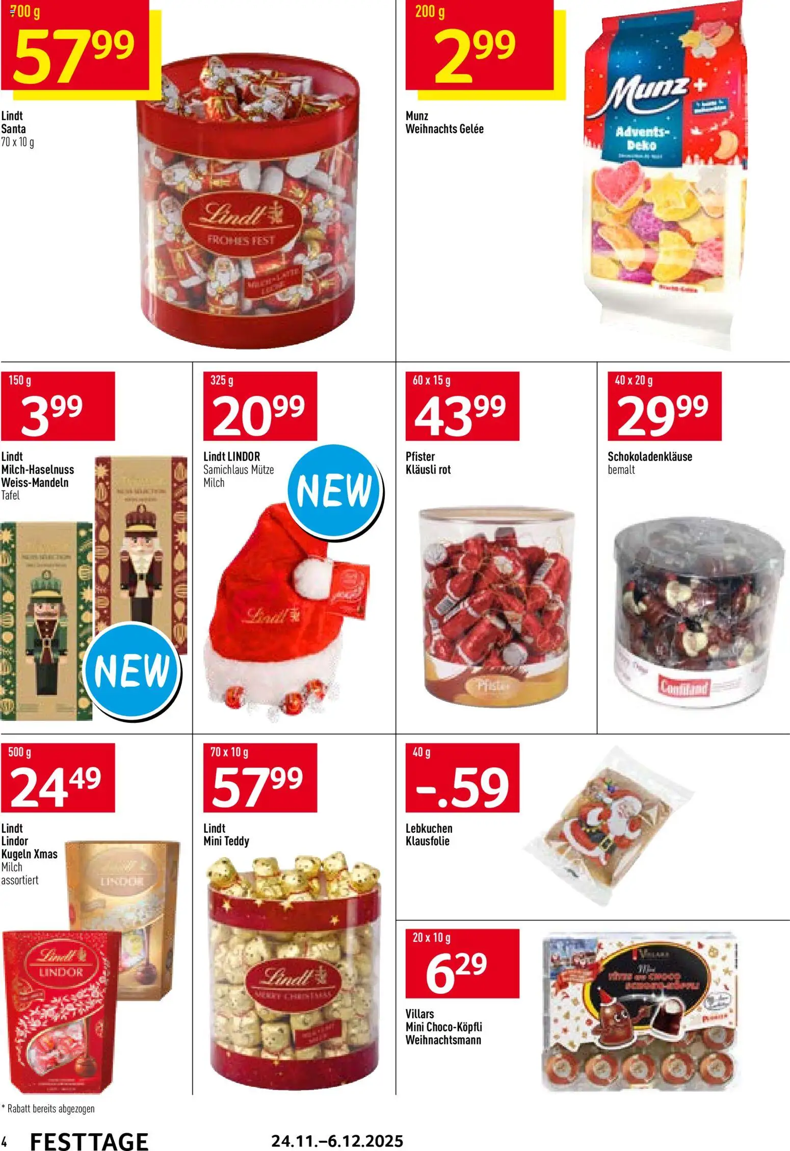 Prodega Aktionen Festtage – gültig ab 24.11.2025 | Seite: 4 | Produkte: Milch