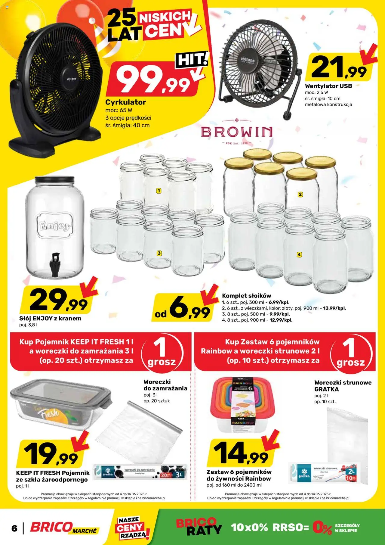Brico Marché Gazetka od 11.06.2025 | Strona: 6 | Produkty: USB, Wentylator, Woreczki strunowe