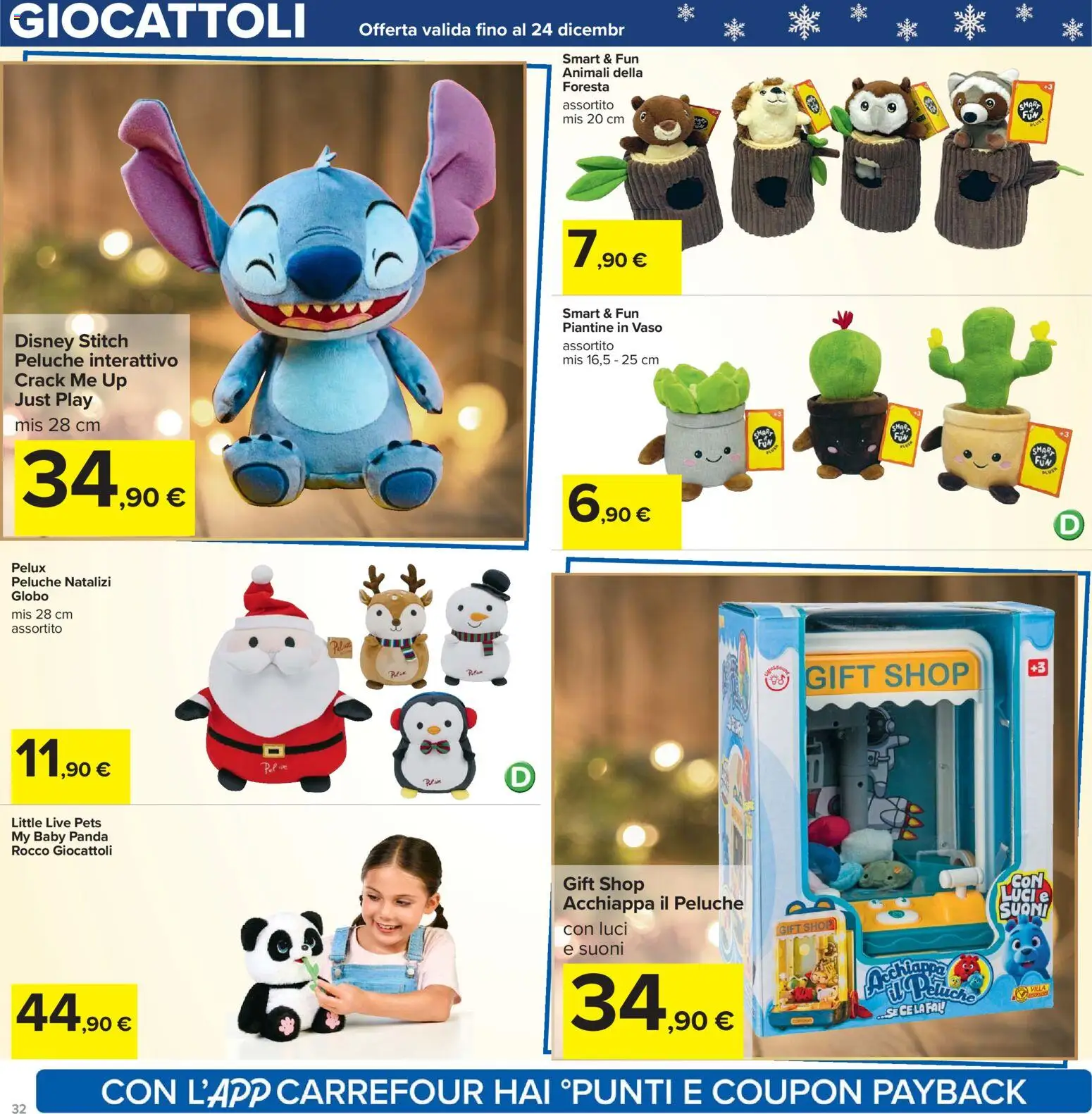 Volantino Carrefour del 02.12.2025 | Pagina: 32 | Prodotti: Peluche, Vaso