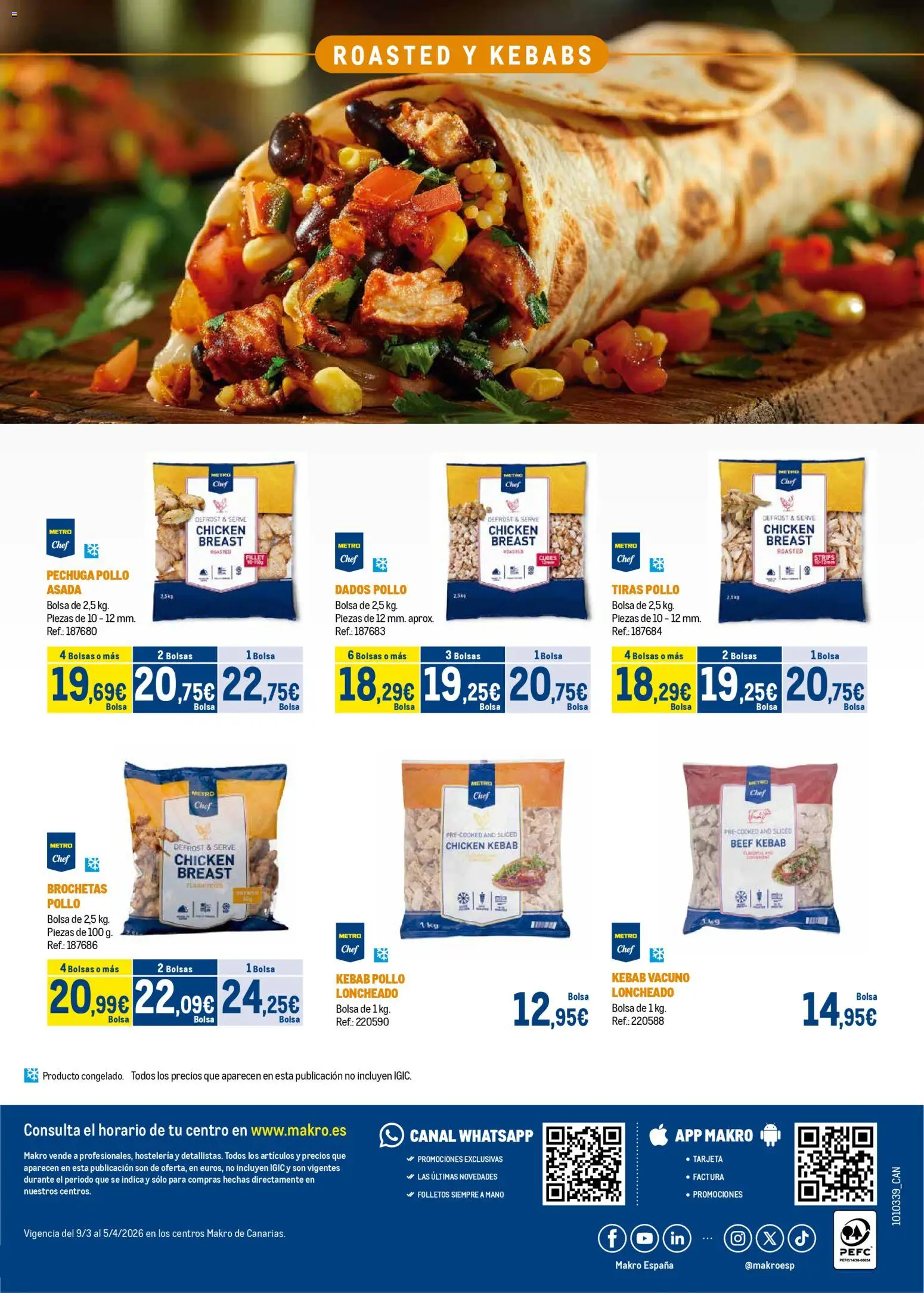 Makro - Expertos en carnes Canarias │ válido desde el 09.03.2026 | Página: 56 | Productos: Bolsa, Loncheado