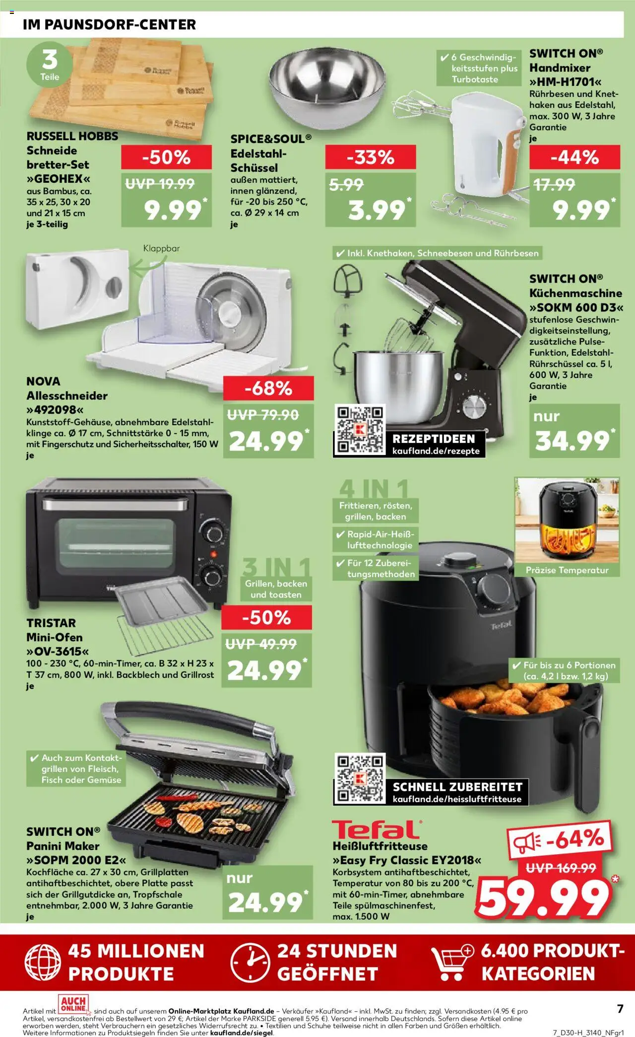 Kaufland prospekt Leipzig	 - gültig ab dem 24.07.2025 | Seite: 7 | Produkte: Rührbesen, Handmixer, Gemüse, Heißluftfritteuse