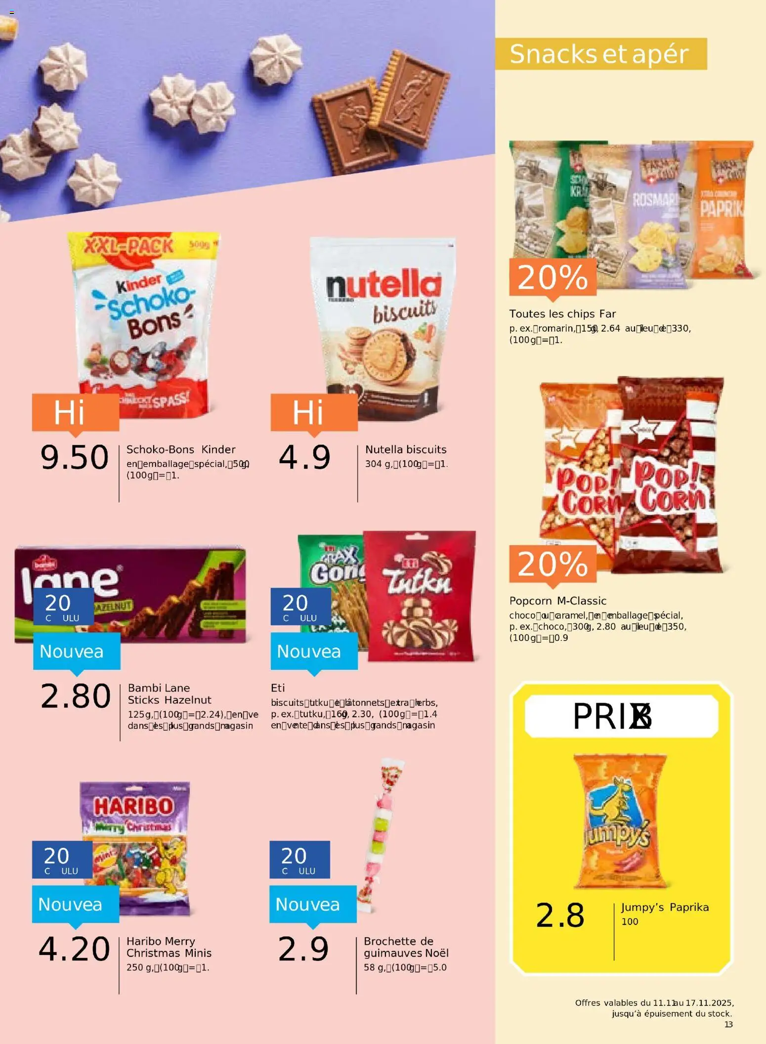 Migros Aktionen FR – gültig ab 11.11.2025 | Seite: 13 | Produkte: Spabad, Chips