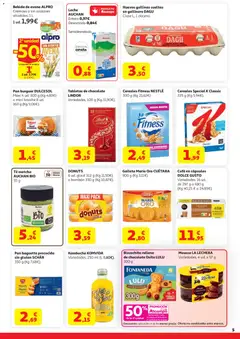 Vista previa Alcampo Supermercado Nacional válido desde el 07.04.2026 | Página: 5 | Productos: Mousse, Chocolate, Bebida de avena, Cereales Fitness