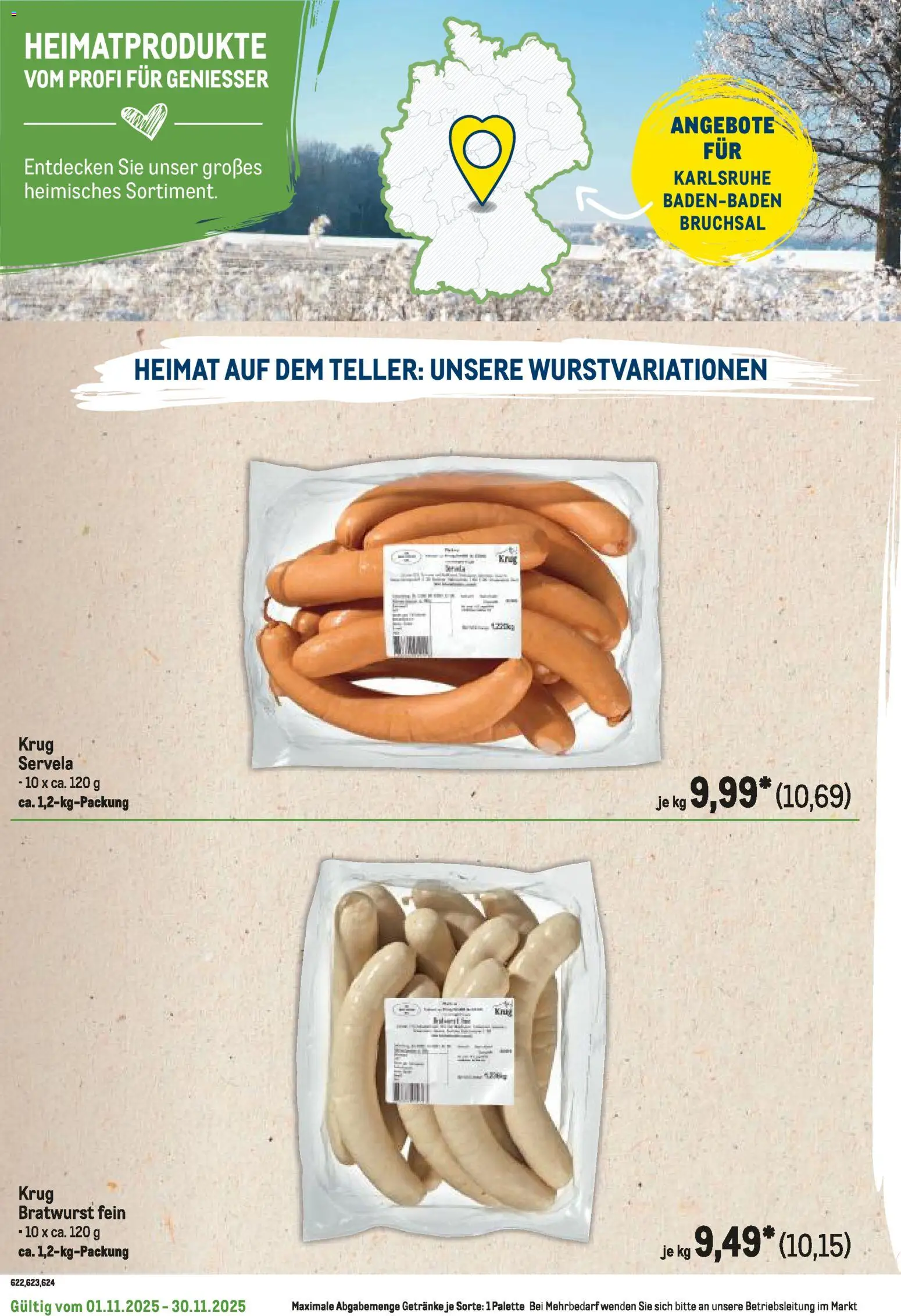 Metro Regionaler Flyer – gültig ab 01.11.2025 | Seite: 90 | Produkte: Bratwurst