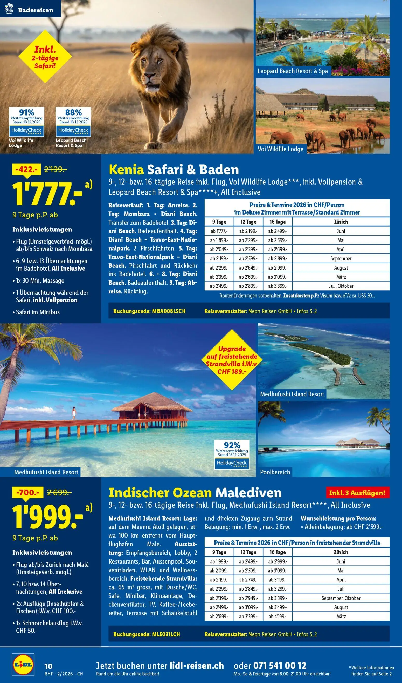 Lidl Aktionen Reisen Februar – gültig ab 28.01.2026 | Seite: 10 | Produkte: Uhr