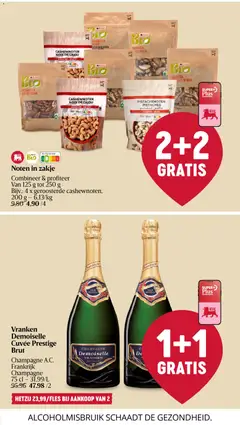 Noten in zakje, Combineer & profiteer Van 125 g tot 250 g Bijv.: 4 x geroosterde cashewnoten, 200 g - Voorbeeld van een folder van Delhaize, geldig van 27.11.2025 | Pagina: 4