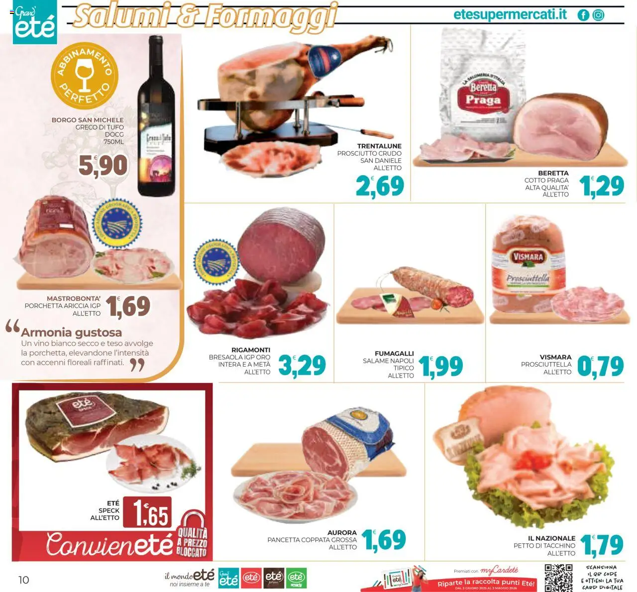Volantino Eté del 05.08.2025 | Pagina: 10 | Prodotti: Tè, Bresaola, Vino, Vino bianco