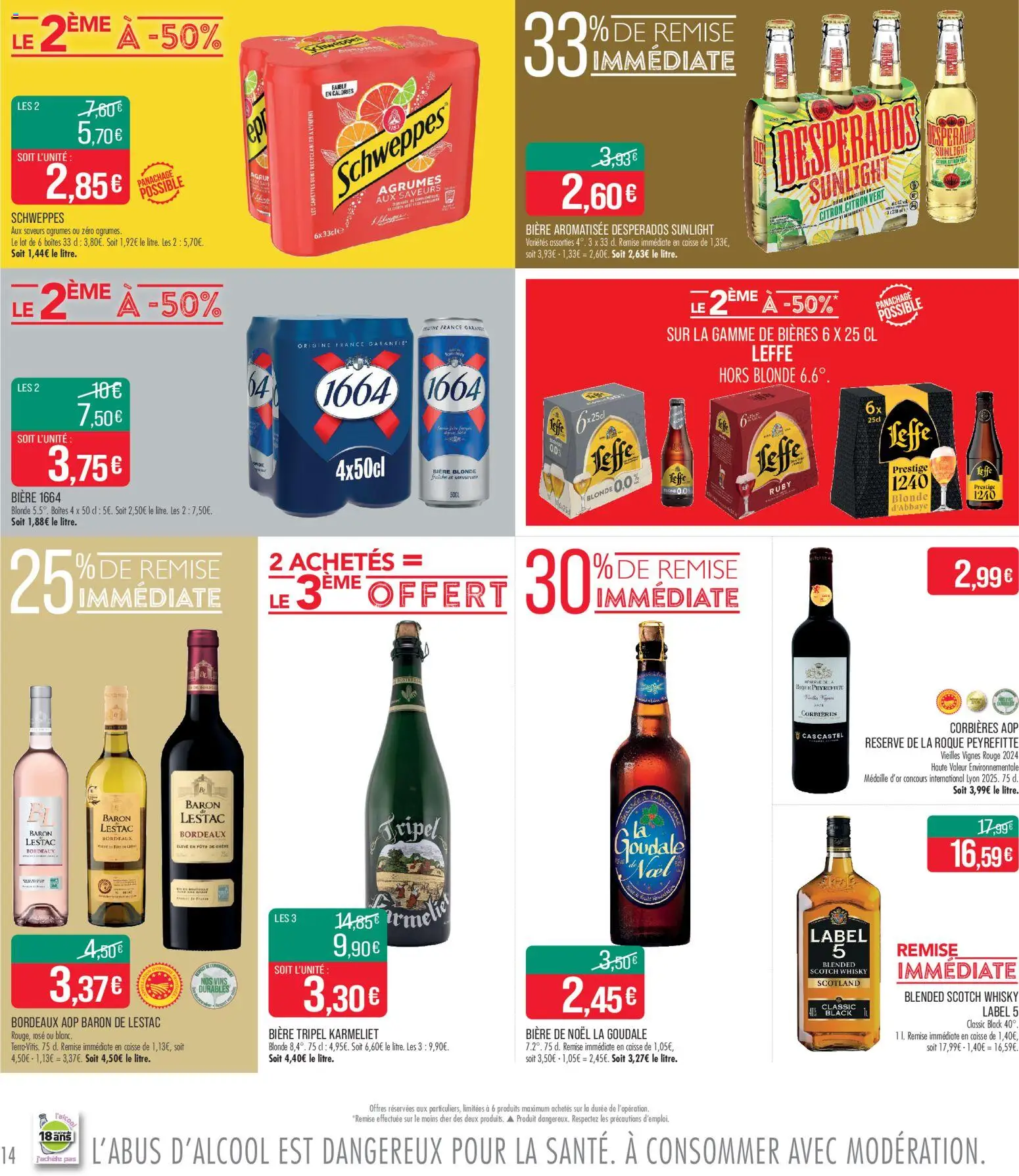 {H1} | Page: 14 | Produits: Desperados, Citron vert, Baron de Lestac, Bière