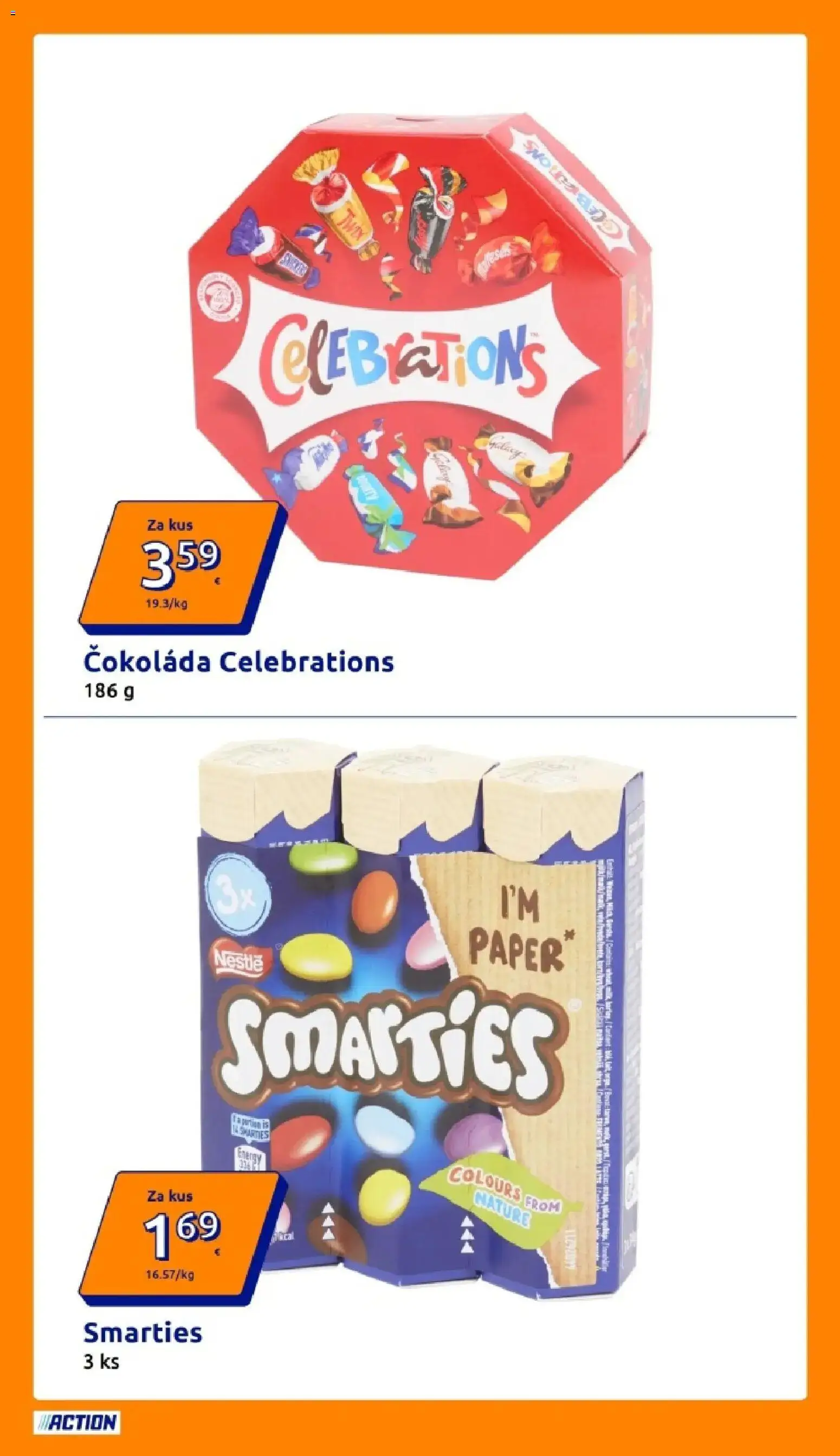 Nové Action akcie – leták je platný od 08.04.2026 | Strana: 21 | Produkty: Čokoláda