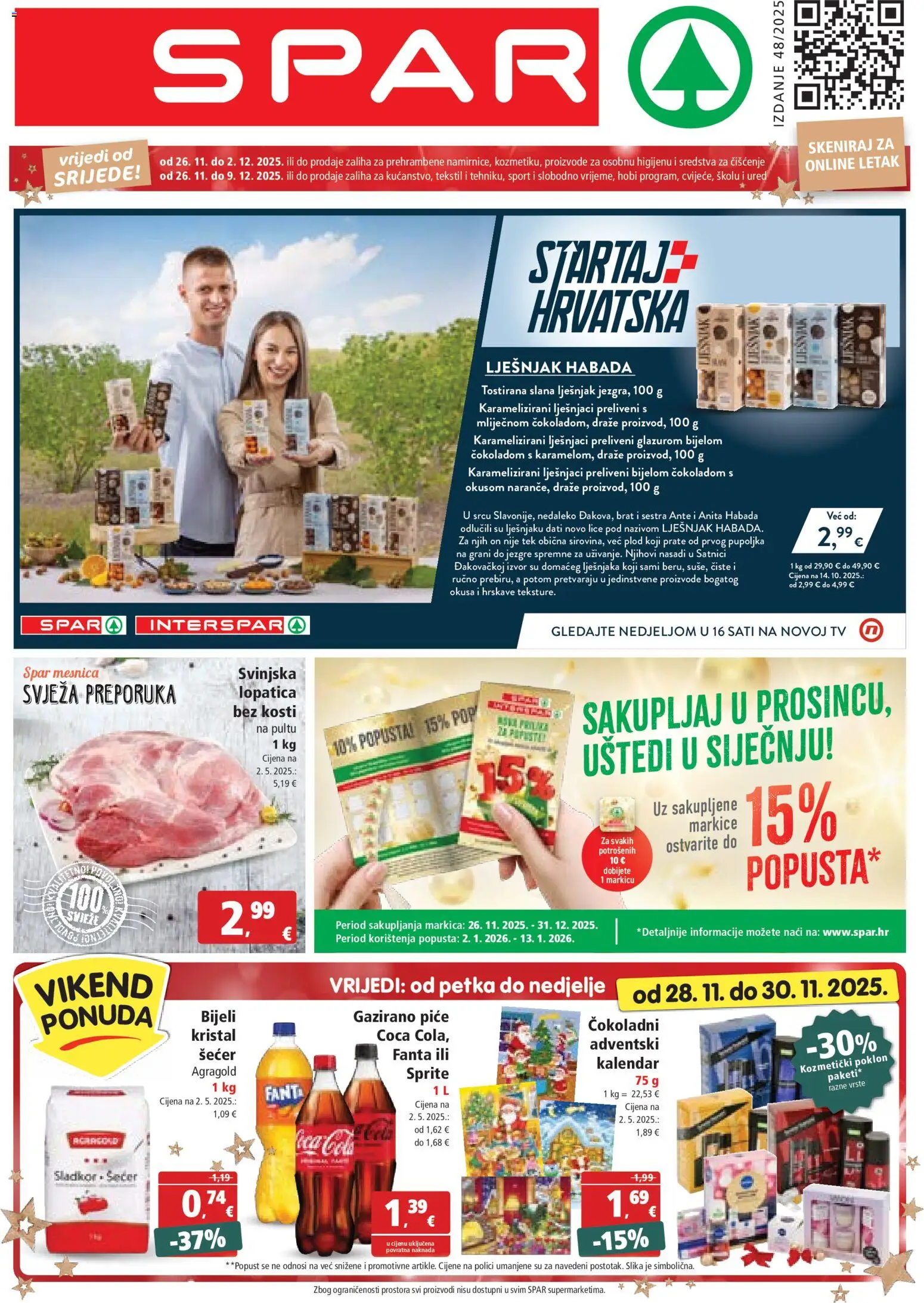 Spar katalog | vrijedi od 26.11.2025 | Stranica: 1 | Proizvodi: Fanta, Sprite, Sredstva za čiščenje, Lopatica