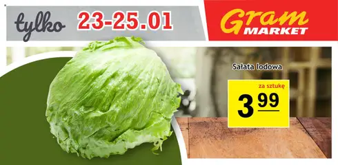 Pogląd oferty "Gram Market Gazetka - Niesłychanie Niskie Ceny" - ważna od 23.01.2026