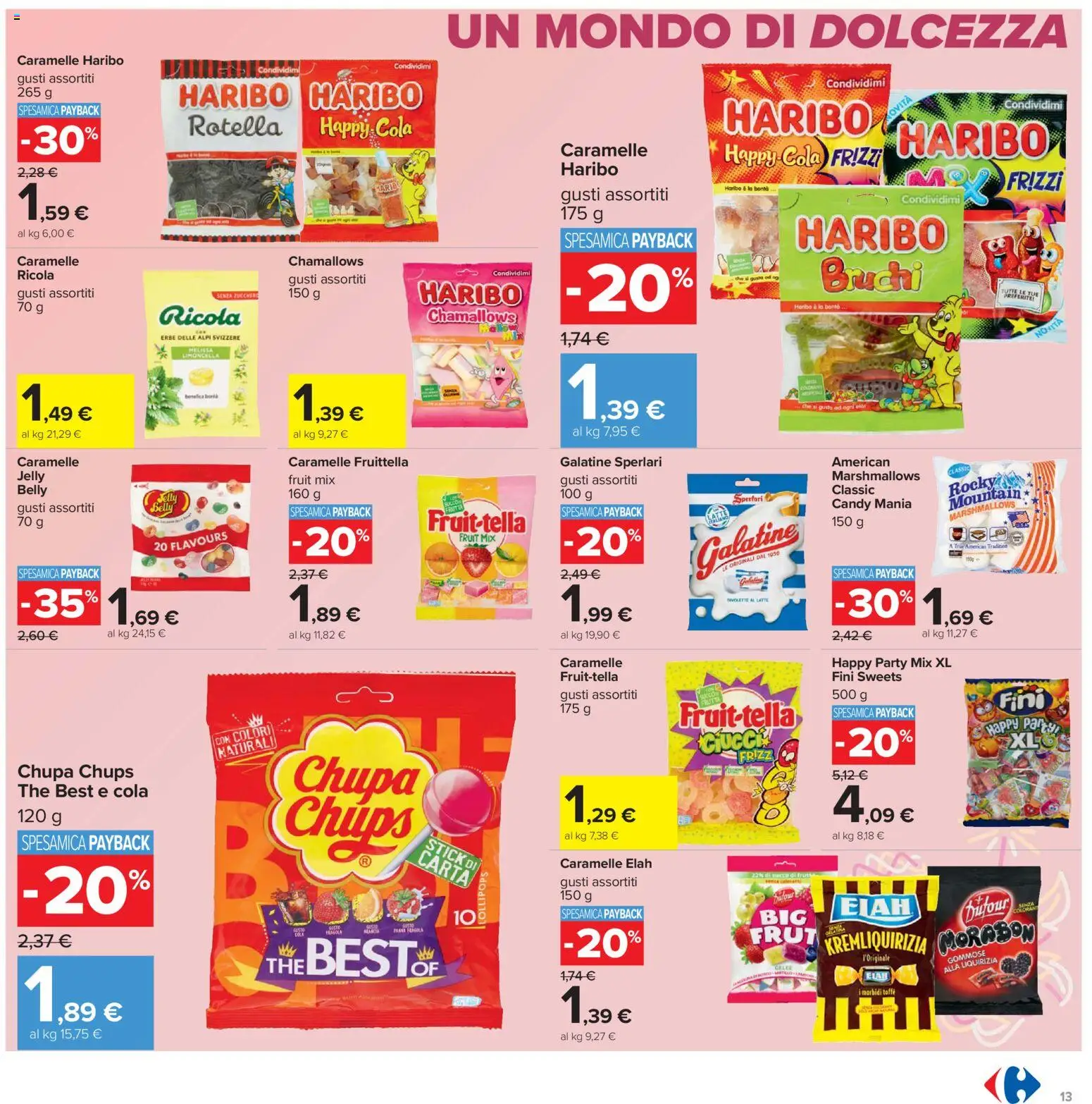 Volantino Carrefour del 21.04.2026 | Pagina: 13 | Prodotti: Succo, Caramelle, The, Zucchine