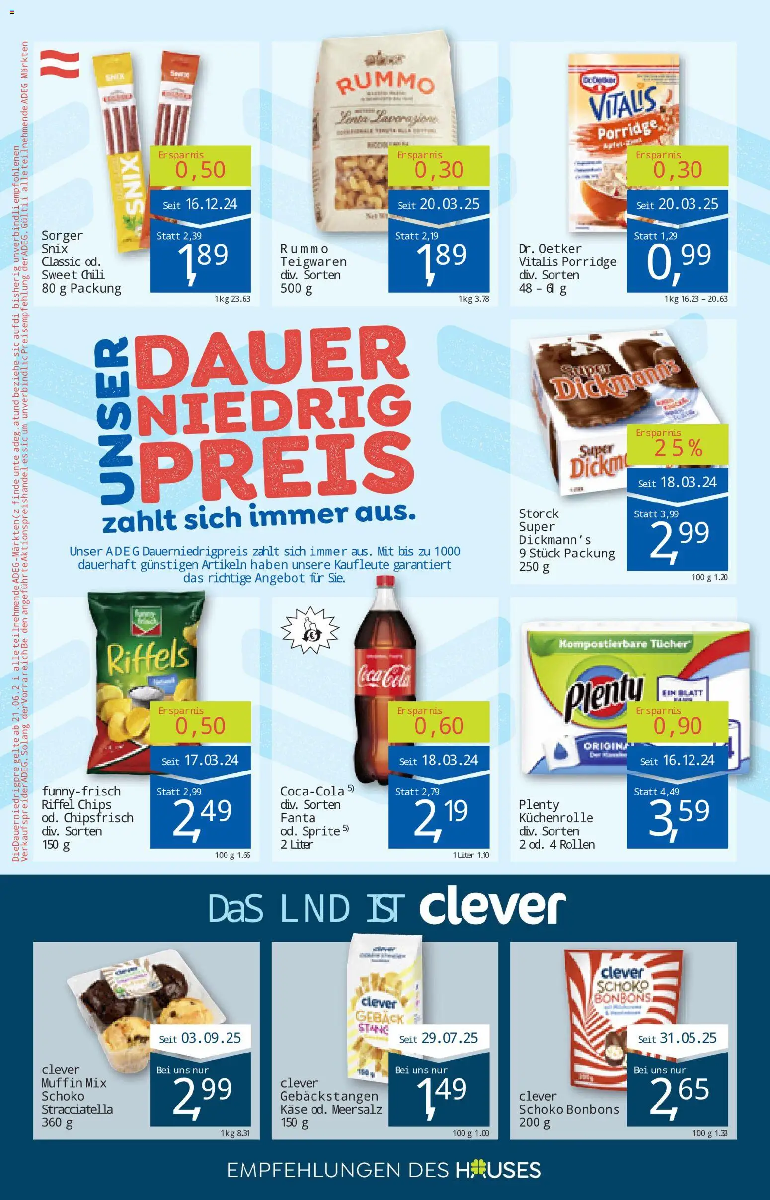 ADEG Flugblatt gültig ab 06.11.2025 | Seite: 10 | Produkte: Chips, Chili, Käse