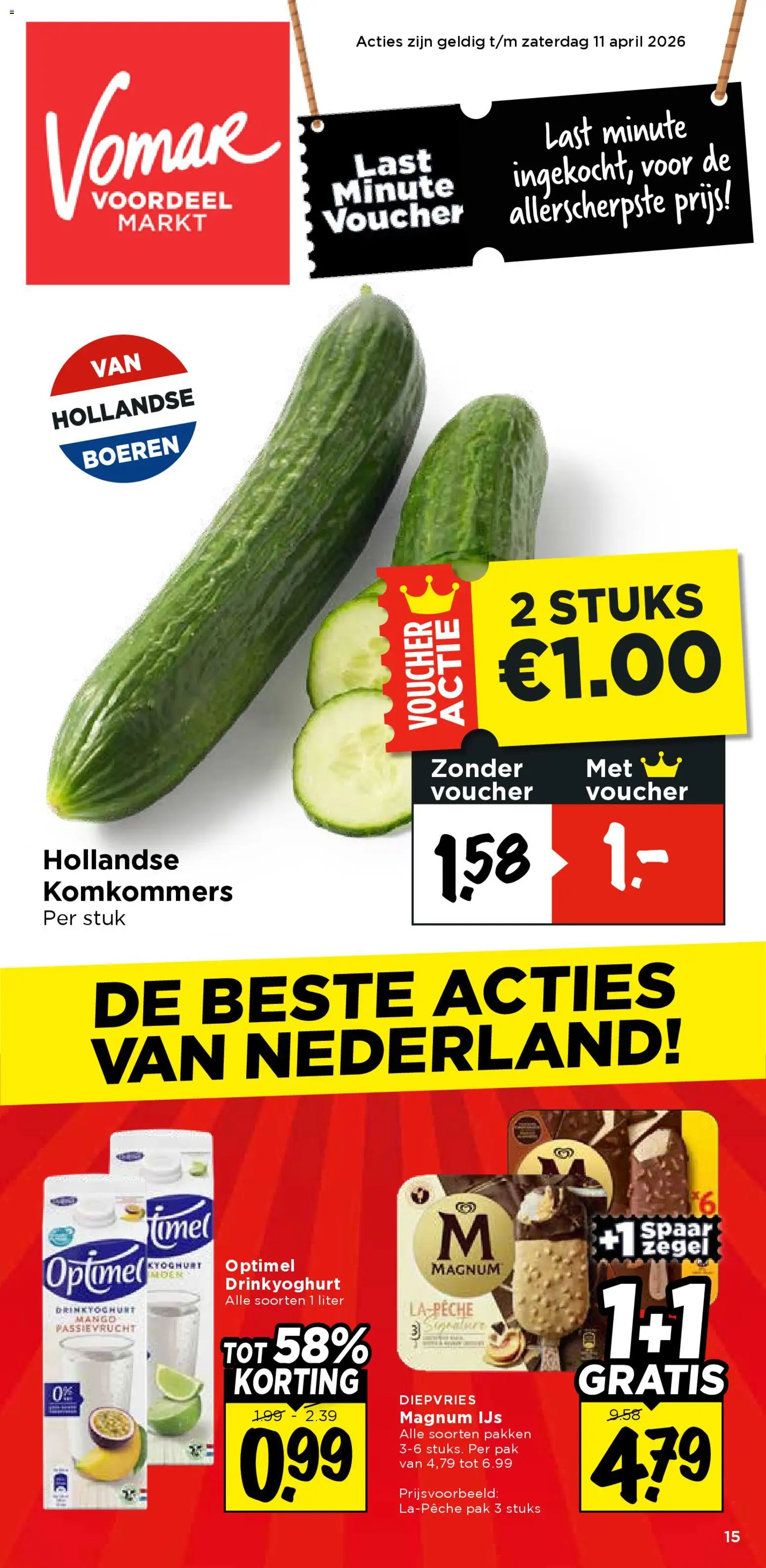 {H1} | Pagina: 1 | Producten: Komkommers