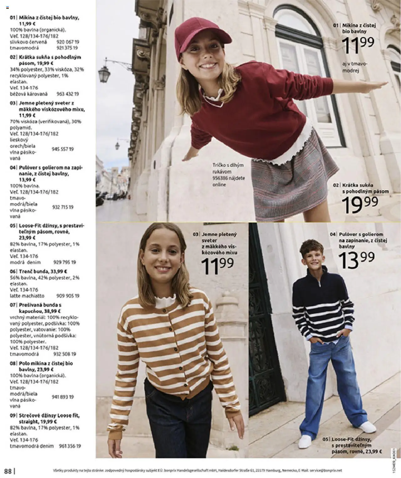 Nové Bonprix akcie – leták je platný od 14.10.2025 | Strana: 90 | Produkty: Vaňa, Mikina, Bunda