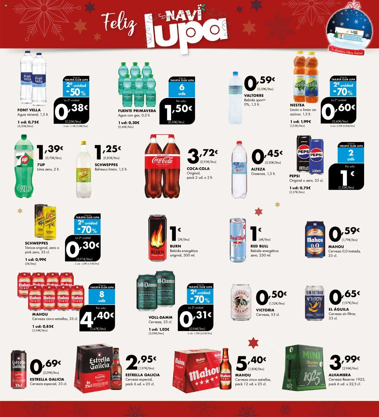 Lupa Supermercados folleto │ válido desde el 18.12.2025 | Página: 13 | Productos: Lima, Cerveza, Té, Gaseosa