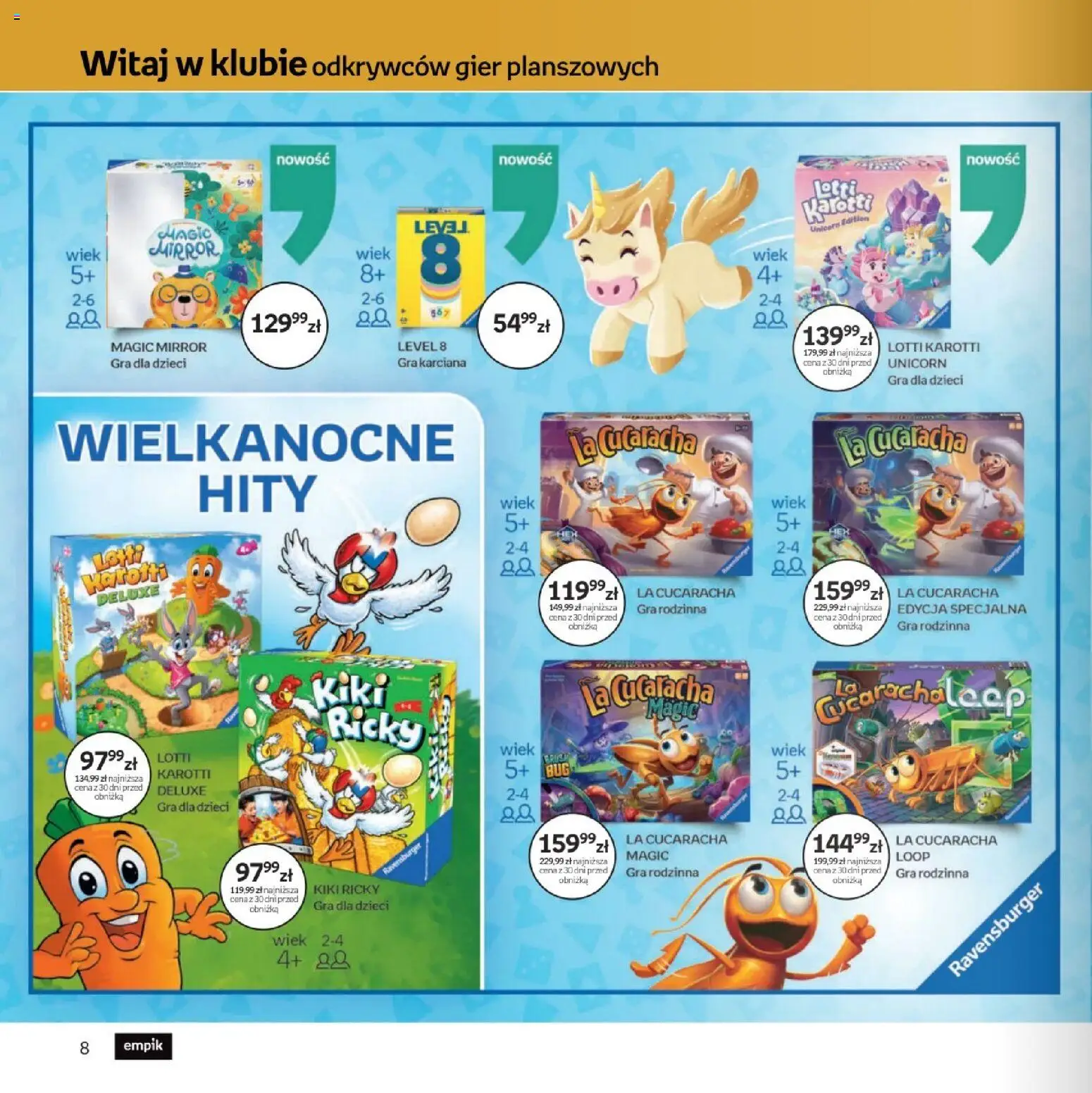 Empik promocje - Festiwal Gier Planszowych od 25.03.2026 | Strona: 8 | Produkty: Gra