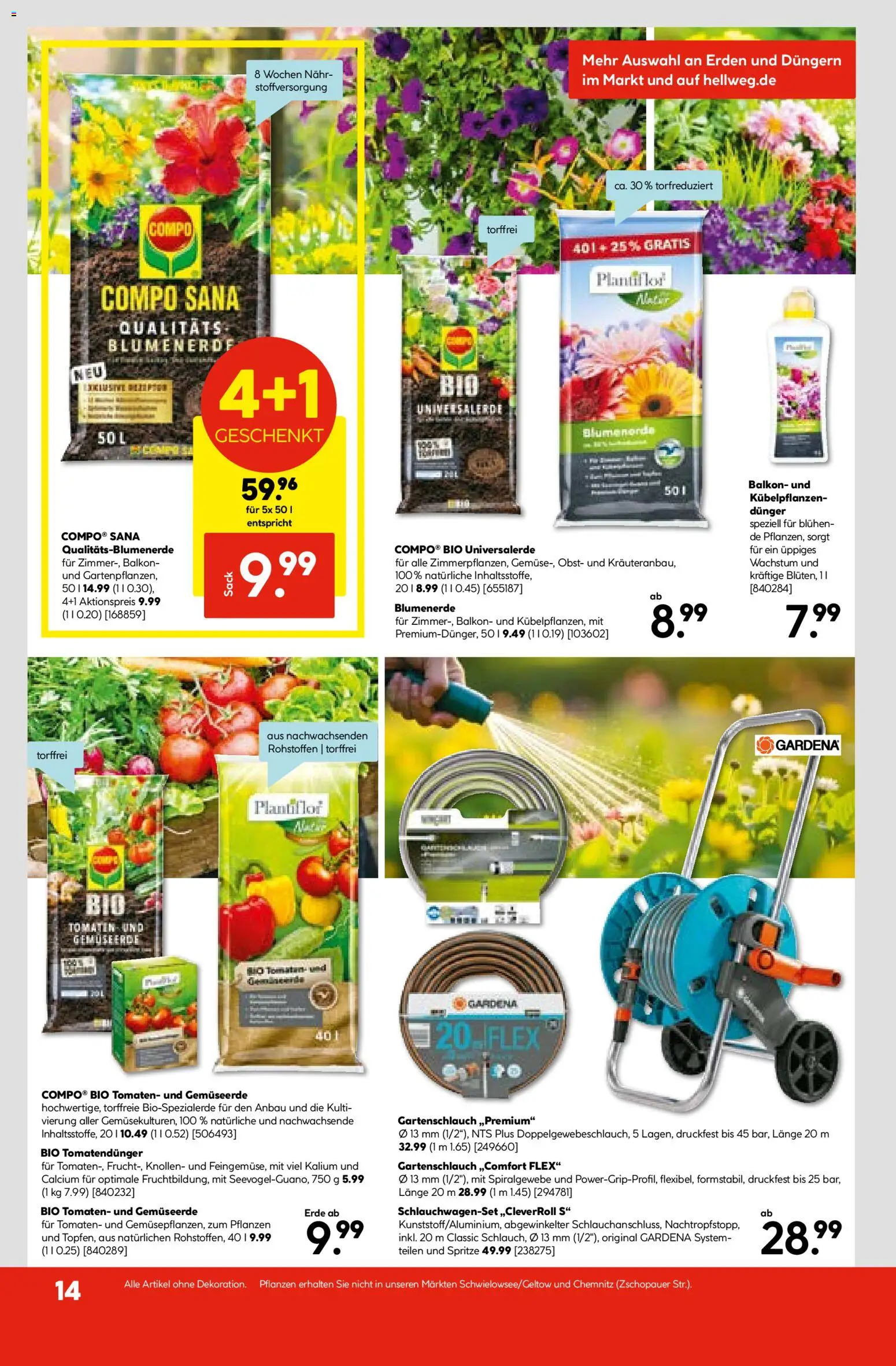 Hellweg Prospekt 	 – gültig ab 16.03.2026 | Seite: 16 | Produkte: Tomaten, Blumenerde, Obst