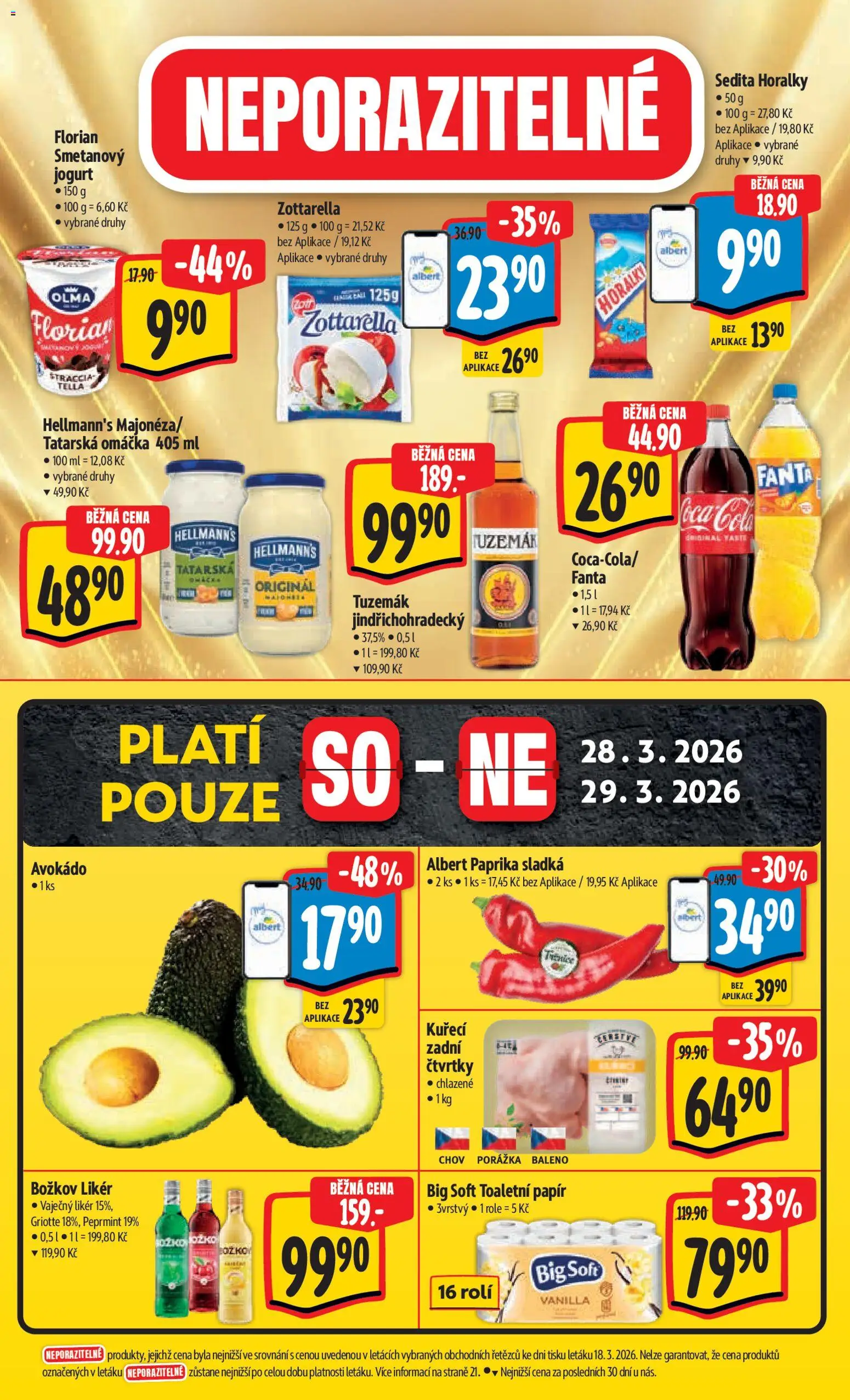 Albert leták - Hypermarket od 25.03.2026 | Strana: 8 | Produkty: Jogurt, Toaletní papír, Fanta, Tatarská omáčka
