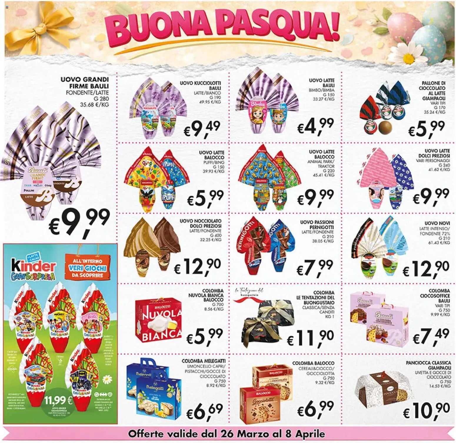 Volantino Coal del 26.03.2026 | Pagina: 12 | Prodotti: Cioccolato, Latte, Pallone, Limoncello
