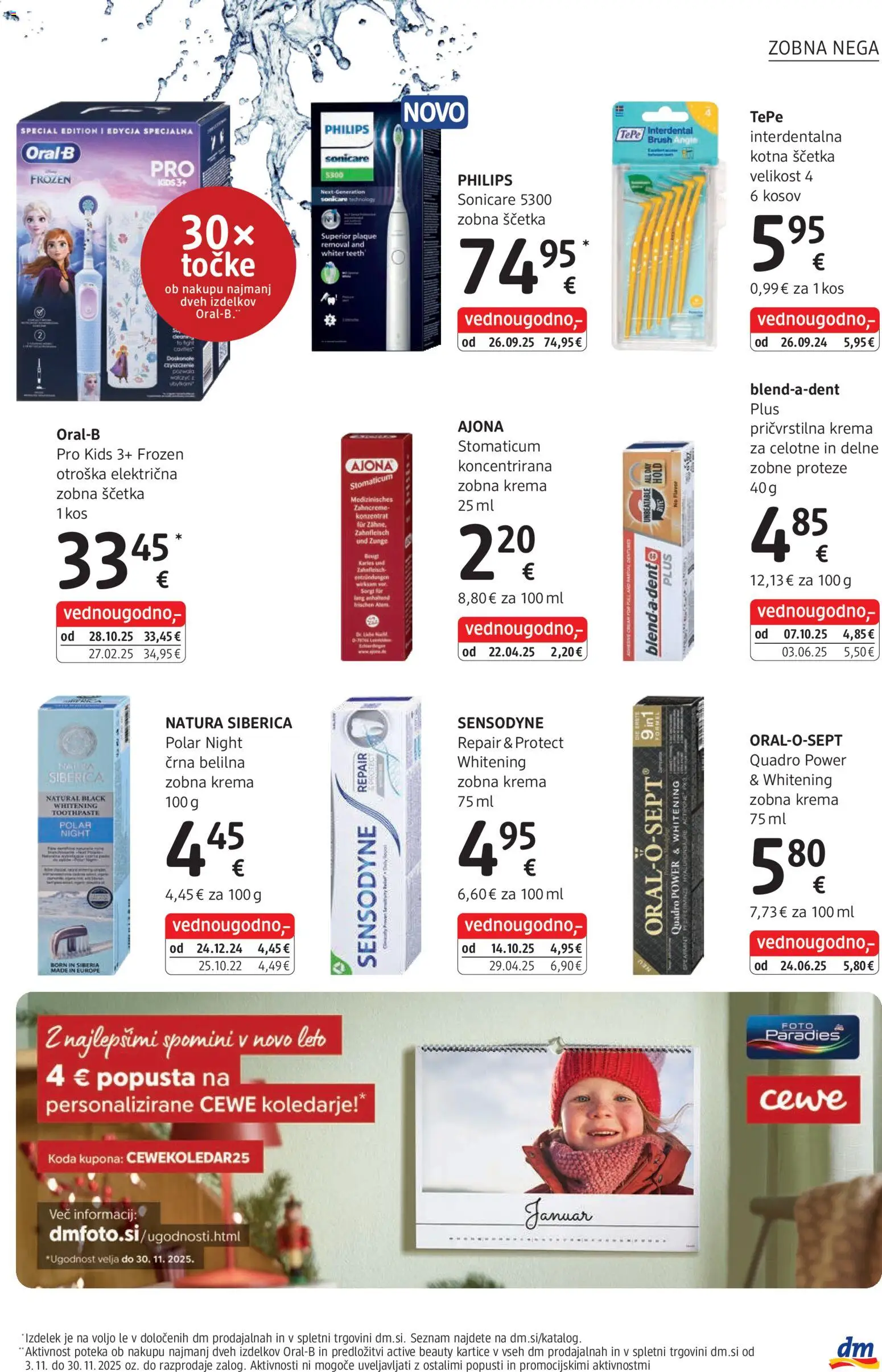 Novi DM Drogerie Markt katalog ponudbe – veljaven od 03.11.2025 | Stran: 23 | Izdelki: Kos, Krema, Zobna scetka