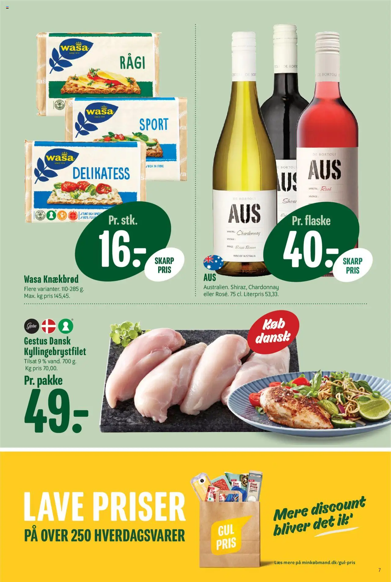 Min Købmand tilbudsavis – gyldig fra 03.10.2025 | Side: 7 | Produkter: Knækbrød