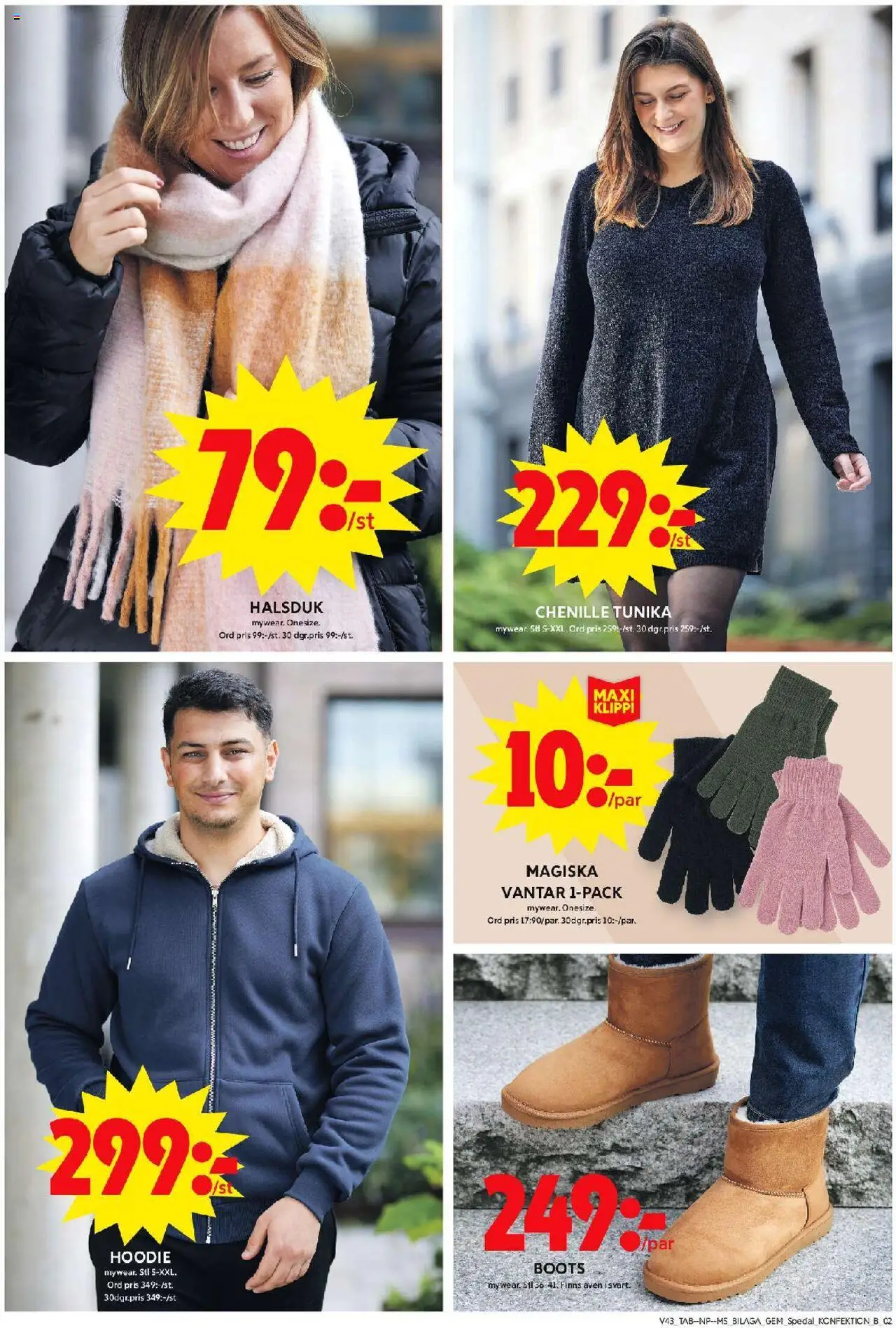 ICA Maxi reklamblad aktuell från 20.10.2025 | Sida: 20 | Produkter: Gem, Vantar, Hoodie, Scarf