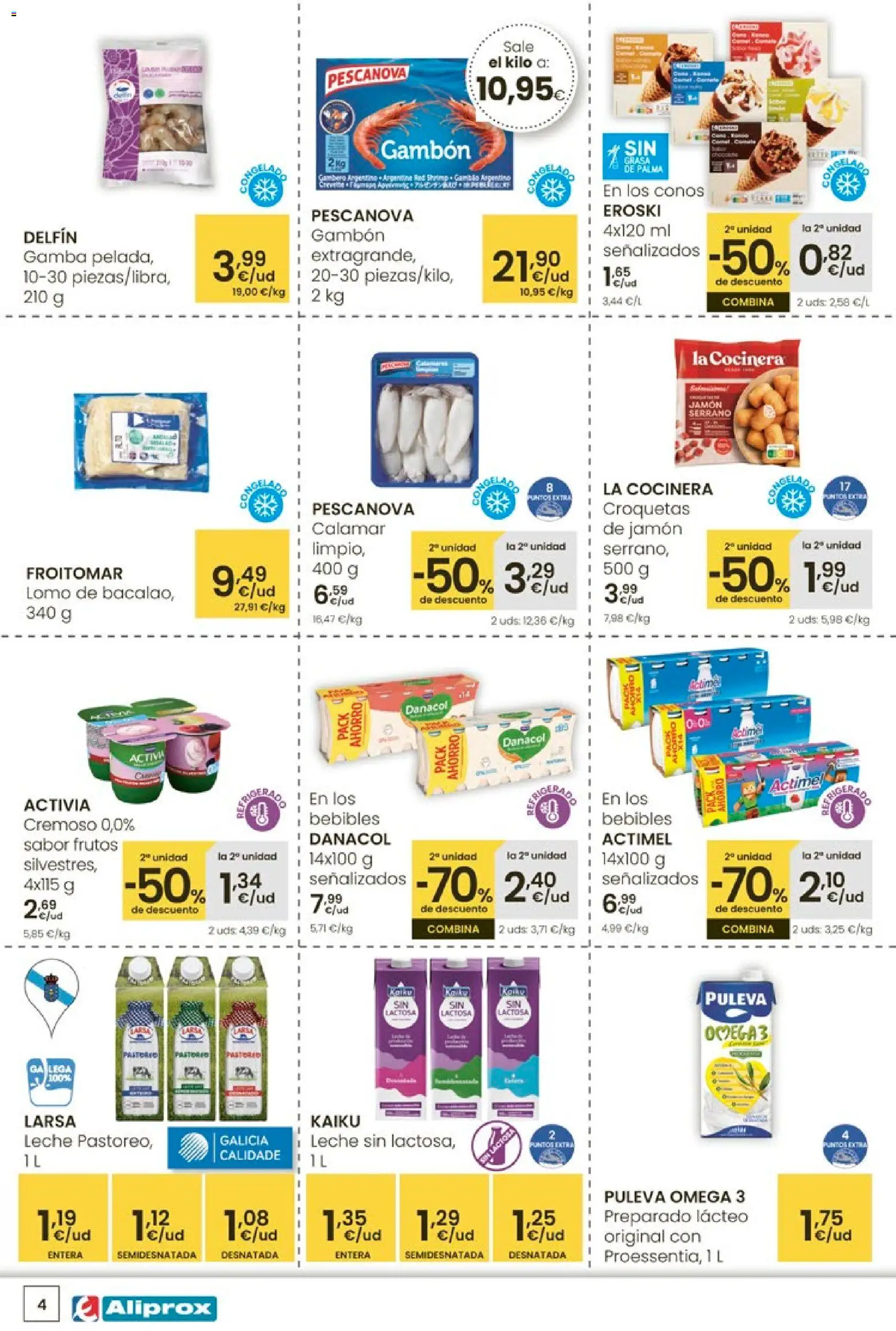 Eroski - Oferta │ válido desde el 12.03.2026 | Página: 4 | Productos: Jamón serrano, Δοχείο φοντί, Croquetas, Gamba