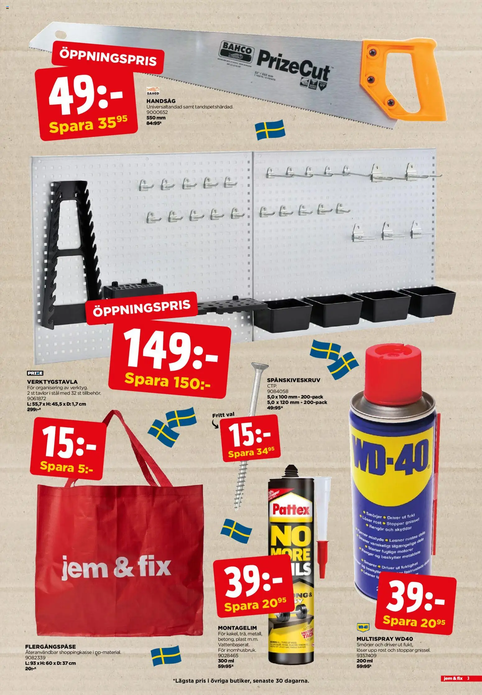 Jem & Fix reklamblad aktuell från 22.04.2026 | Sida: 3