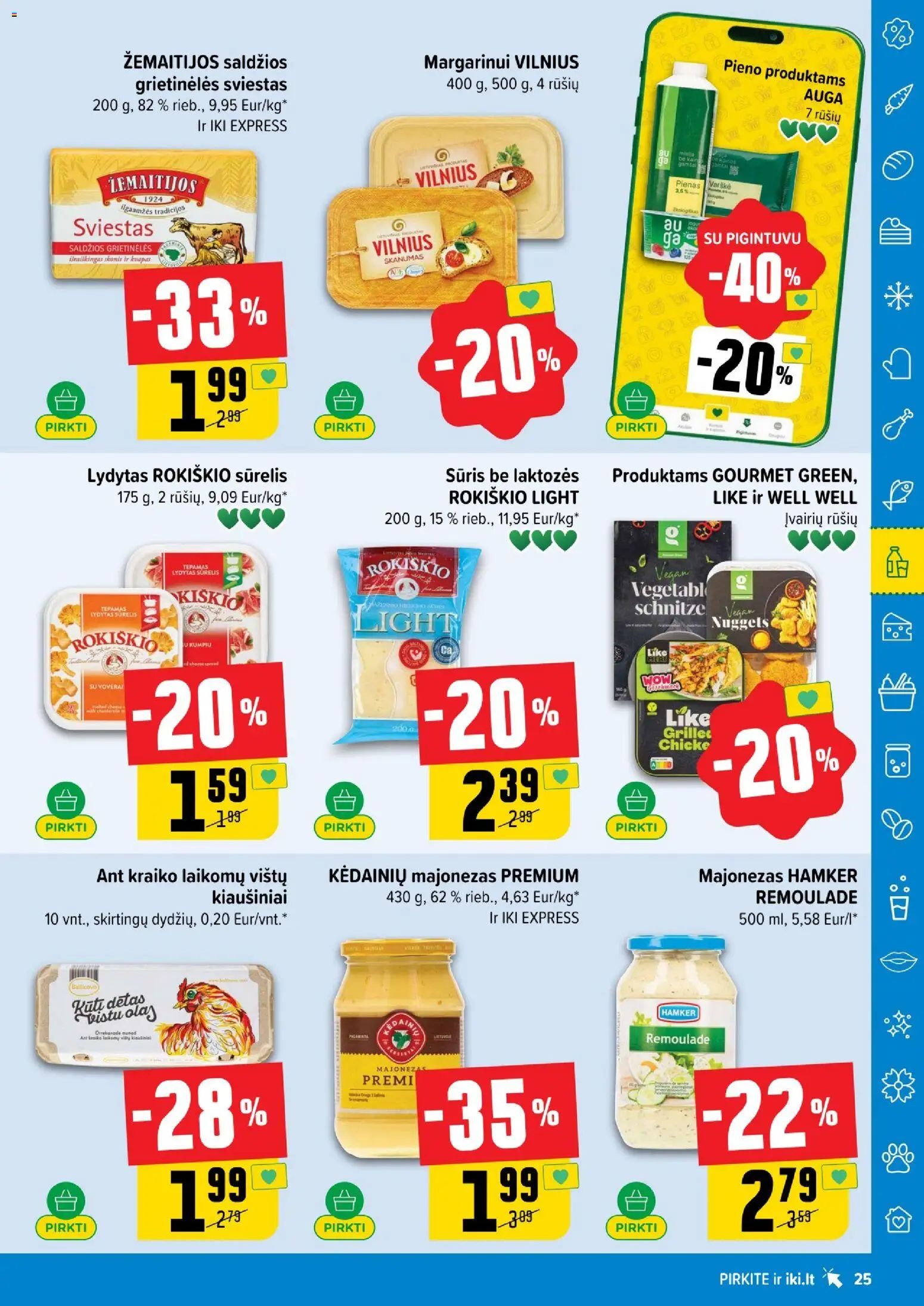 IKI akcijos nuo 12.01.2026 | Puslapis: 25 | Prekių: Sūrelis, Sūris, Sviestas, Varškė