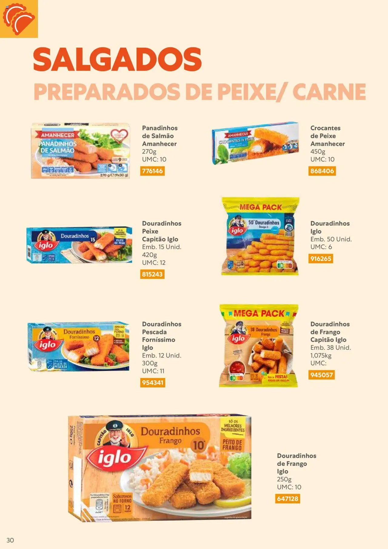 Recheio Congelados │ válido de 01.02.2024 | Página: 30 | Produtos: Forno, Salmão, Peixe, Carne