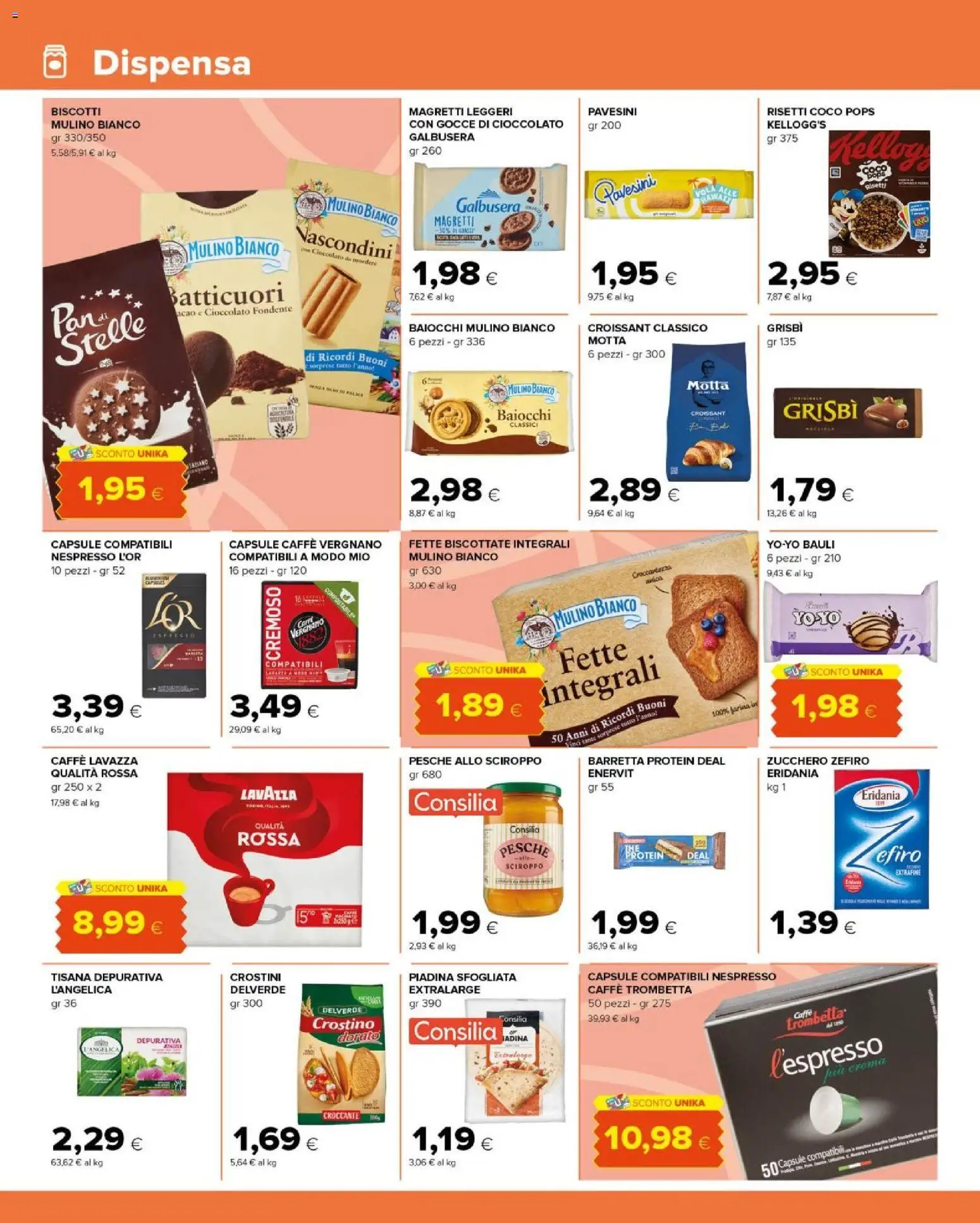 Volantino Tigre del 30.11.2025 | Pagina: 8 | Prodotti: Cioccolato, Farina, Crostini, Lavazza