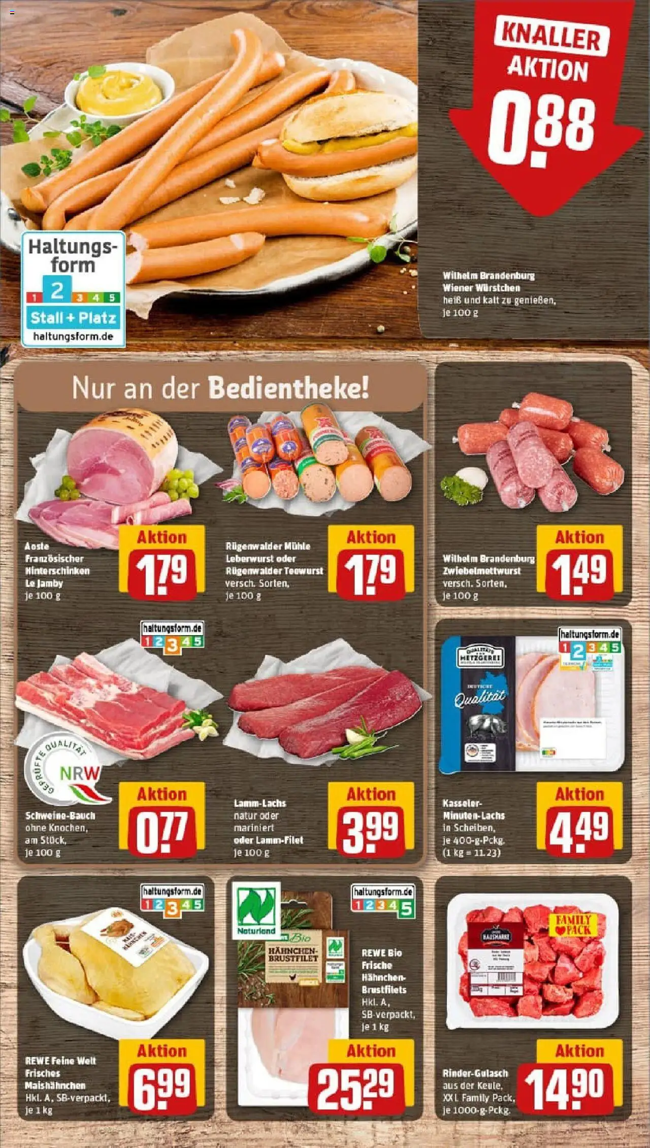 Rewe prospekt Köln / Neustadt-Süd	 – gültig ab 13.10.2025 | Seite: 8 | Produkte: Mühle, Hahnchen, Wiener wurstchen, Schweinebauch