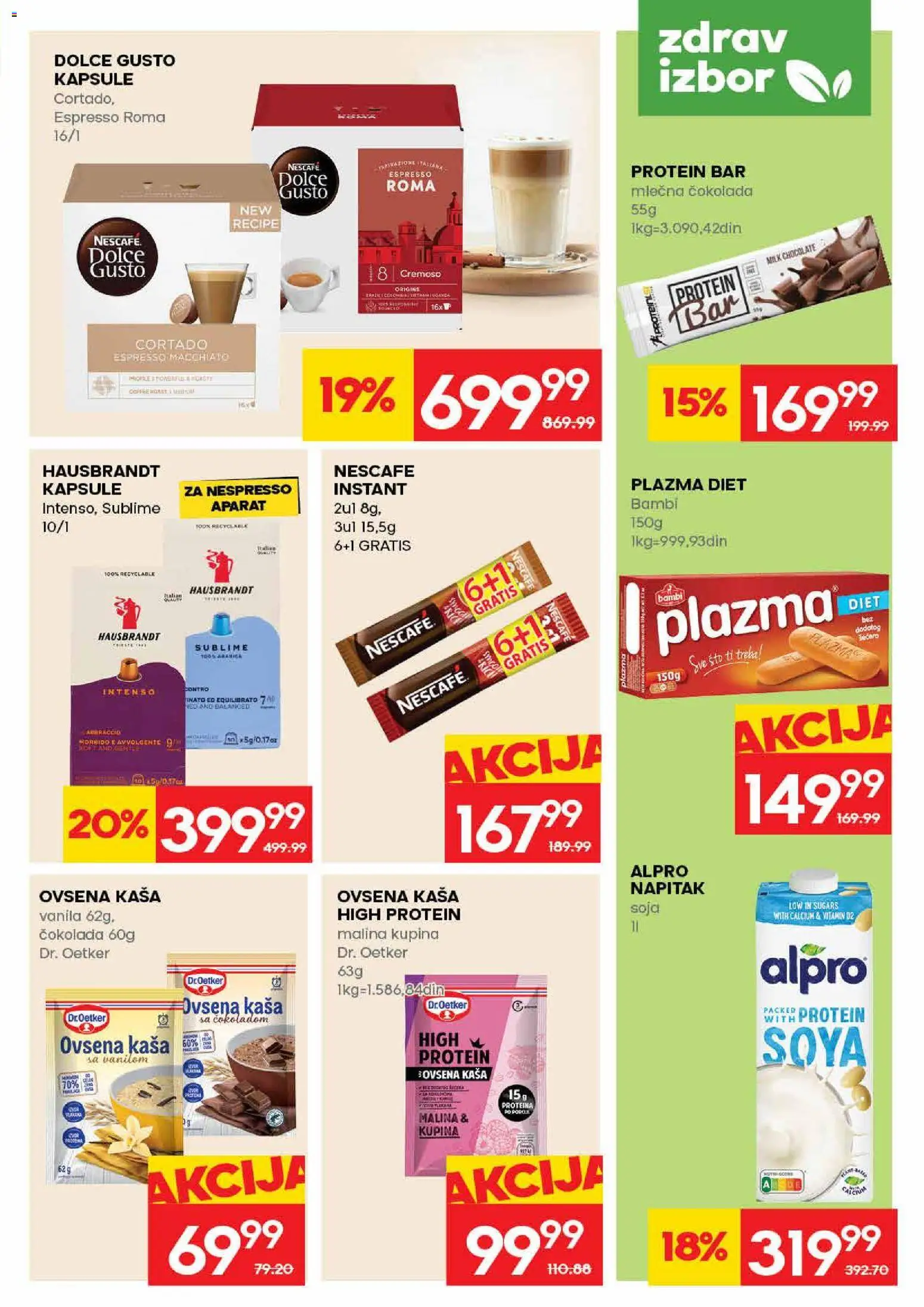 Roda katalog - važi od 30.04.2026 | Strana: 17 | Proizvode: Dolce Gusto, Protein, Ovsena kaša, Mlečna čokolada