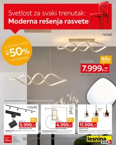 Lesnina XXXL specijal rasvete - pregled Lesnina XXXL kataloga - važi od 29.09.2025