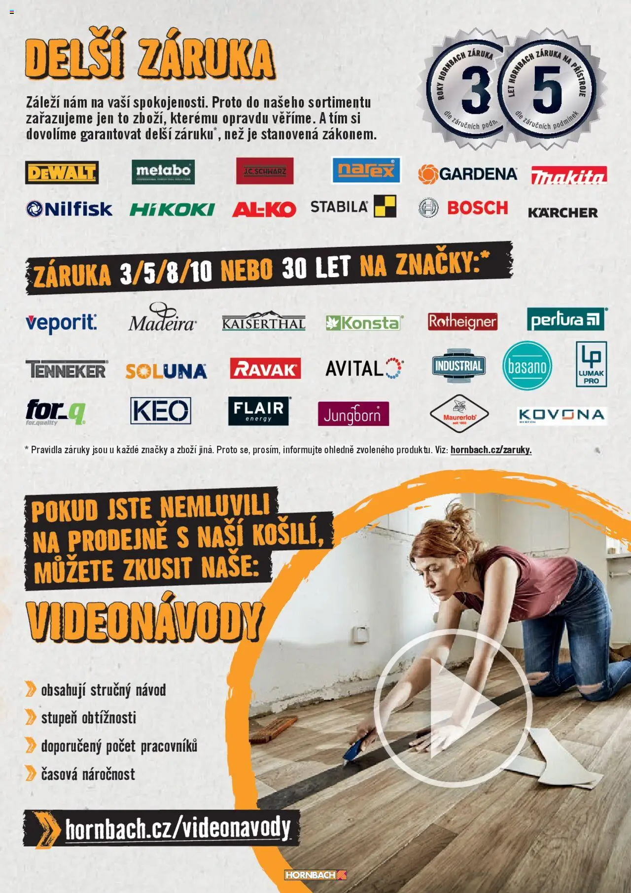 HORNBACH leták - Osvětlení od 24.09.2025 | Strana: 8 | Produkty: Dewalt, Kärcher