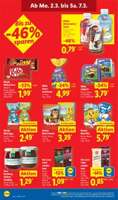 Lidl - Prospekt ab 02.03.2026 gültig | Seite: 16 | Produkte: Milch, Milka, Pudding, Creme