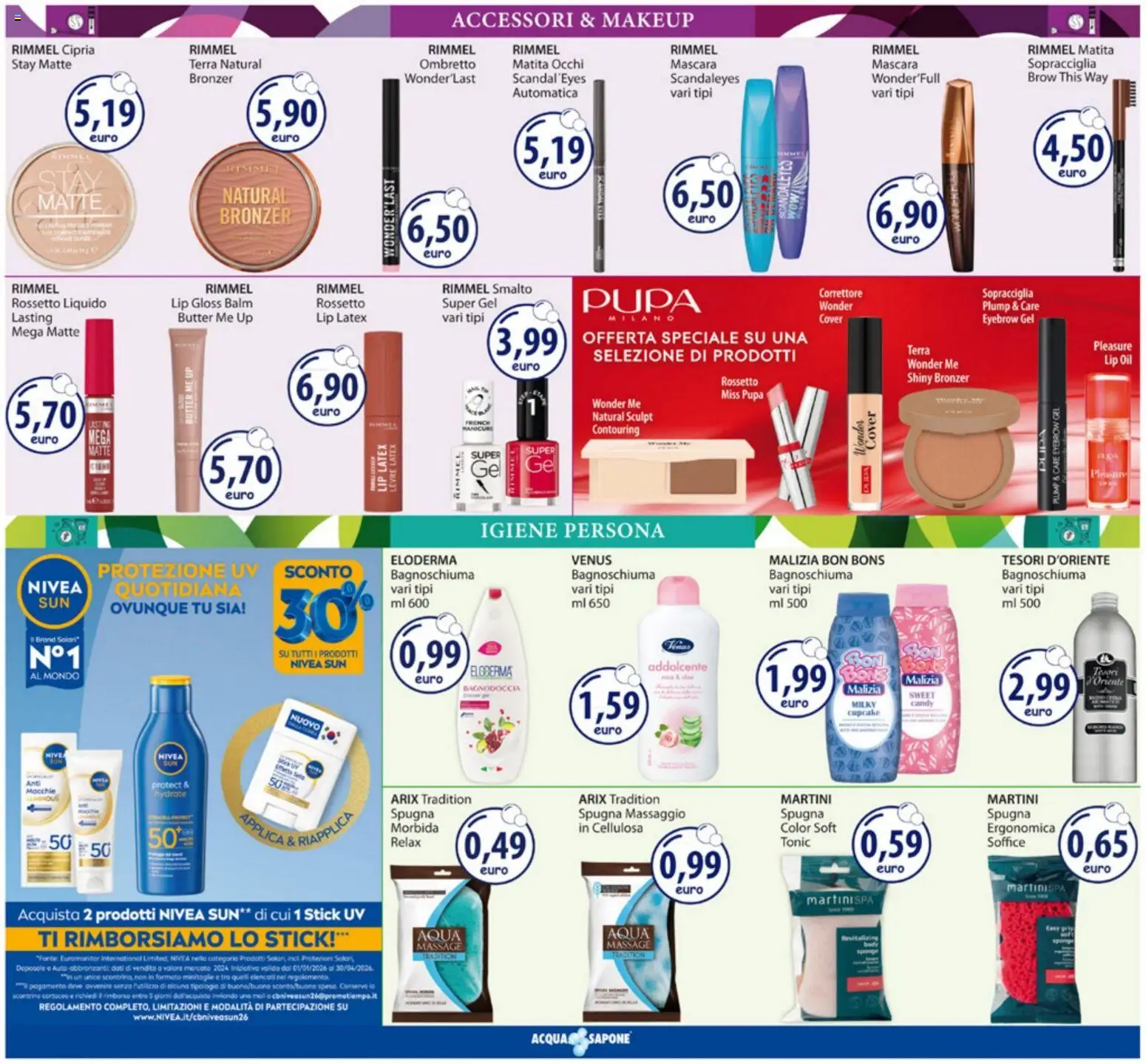 Volantino Acqua e Sapone del 23.03.2026 | Pagina: 5 | Prodotti: Mascara, Ombretto, Correttore, Terra