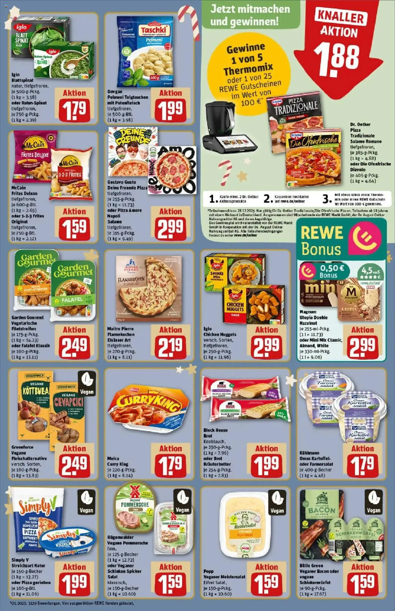 Rewe prospekt Ilvesheim	 – gültig ab 07.12.2025 | Seite: 13 | Produkte: Gustavo gusto, Iglo, Ofenfrische, Meica