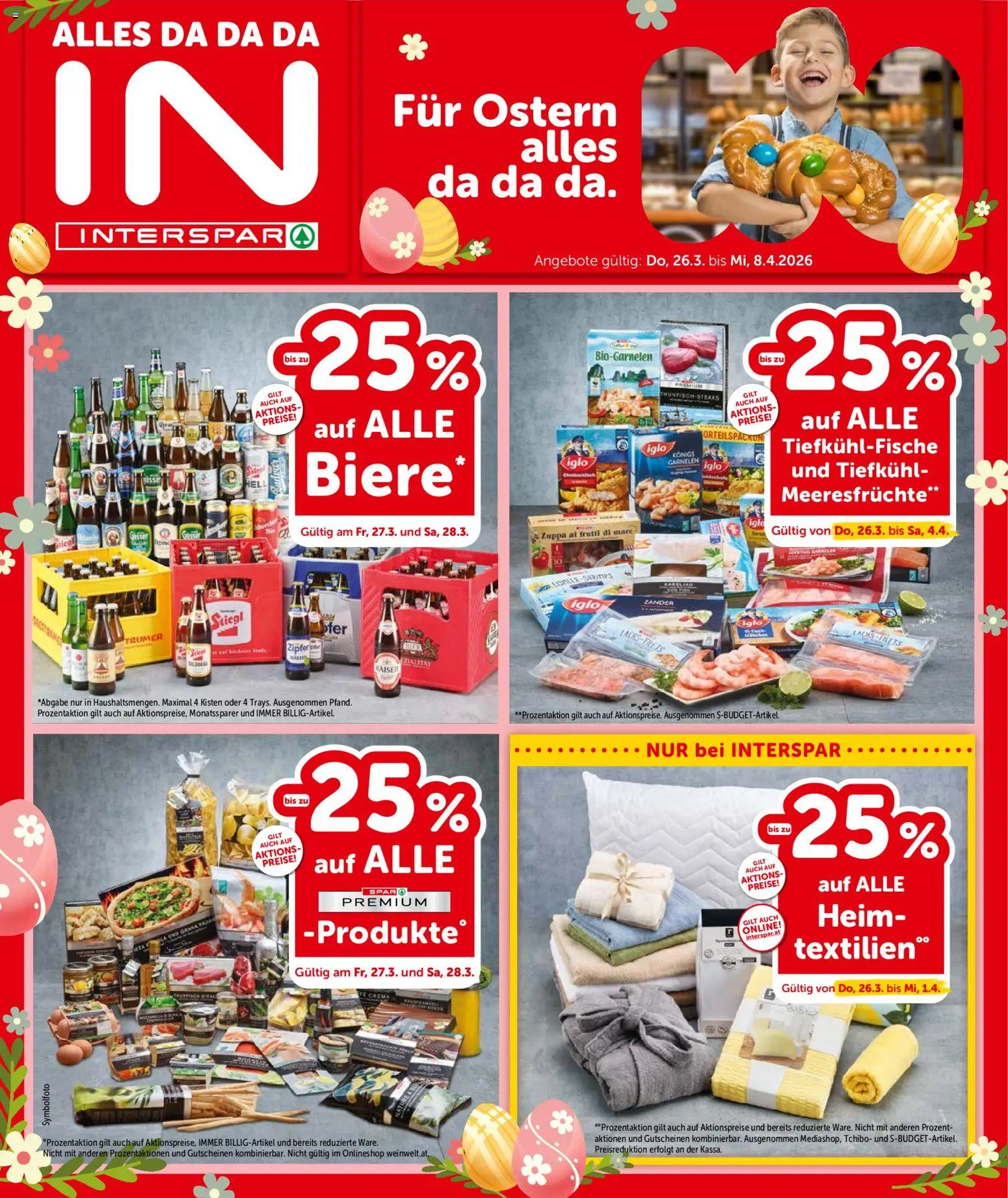 Interspar Flugblatt - Salzburg gültig ab 26.03.2026 | Seite: 1 | Produkte: Meeresfrüchte