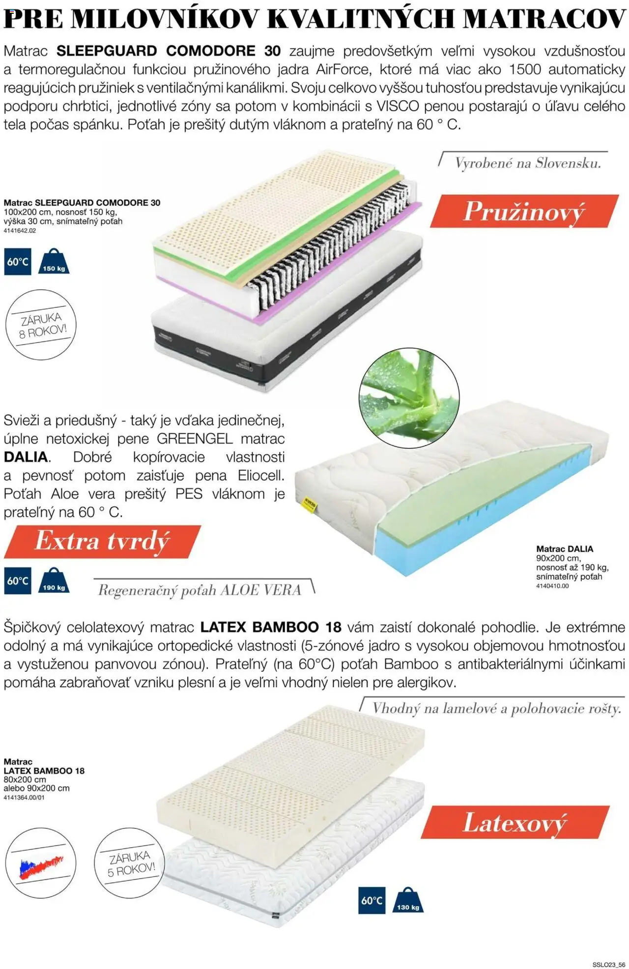 Nové Sconto nábytok akcie – leták je platný od 14.02.2025 | Strana: 56 | Produkty: Matrace, Matrac