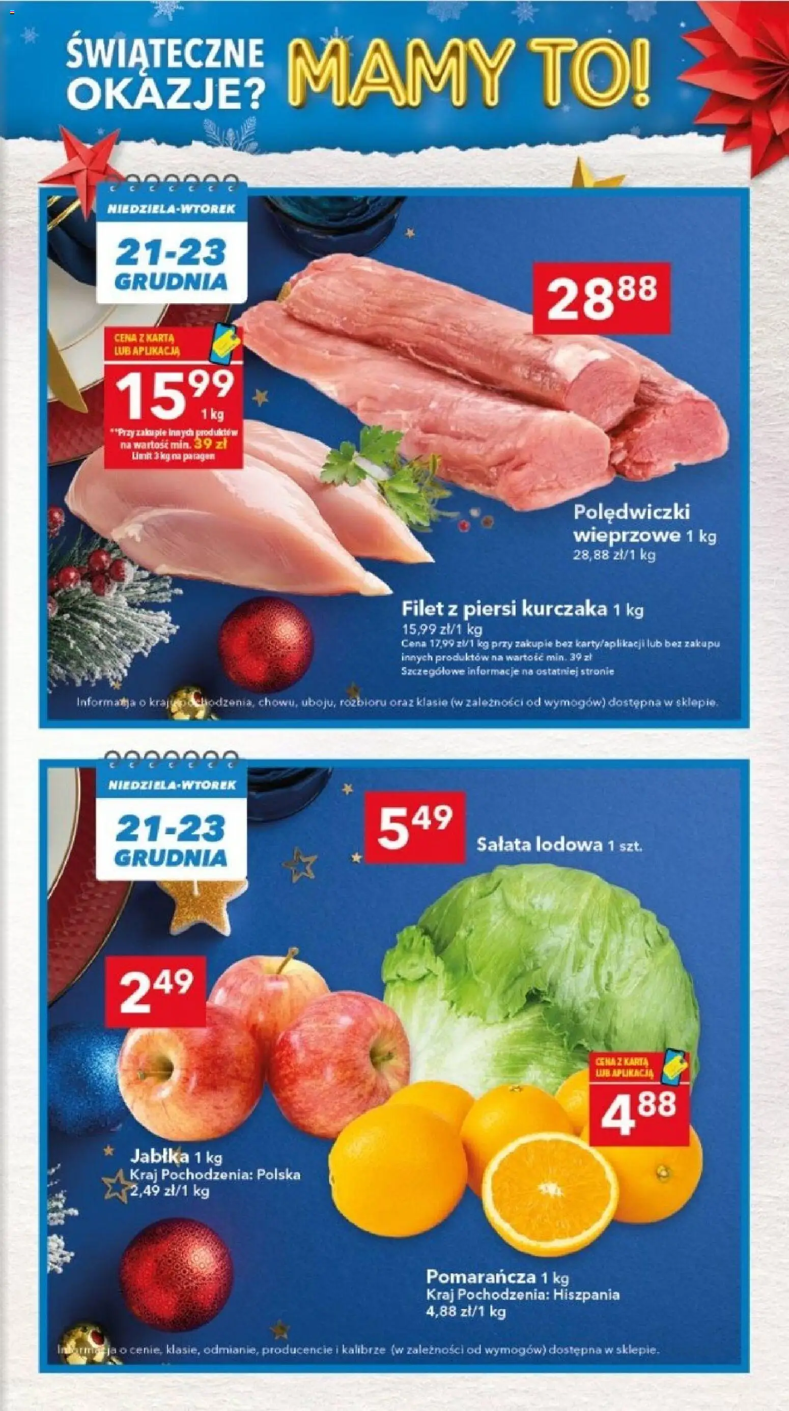 Lewiatan gazetka - Lublin od 17.12.2025 | Strona: 7 | Produkty: Karta, Piersi, Polędwiczki wieprzowe, Filet z piersi kurczaka