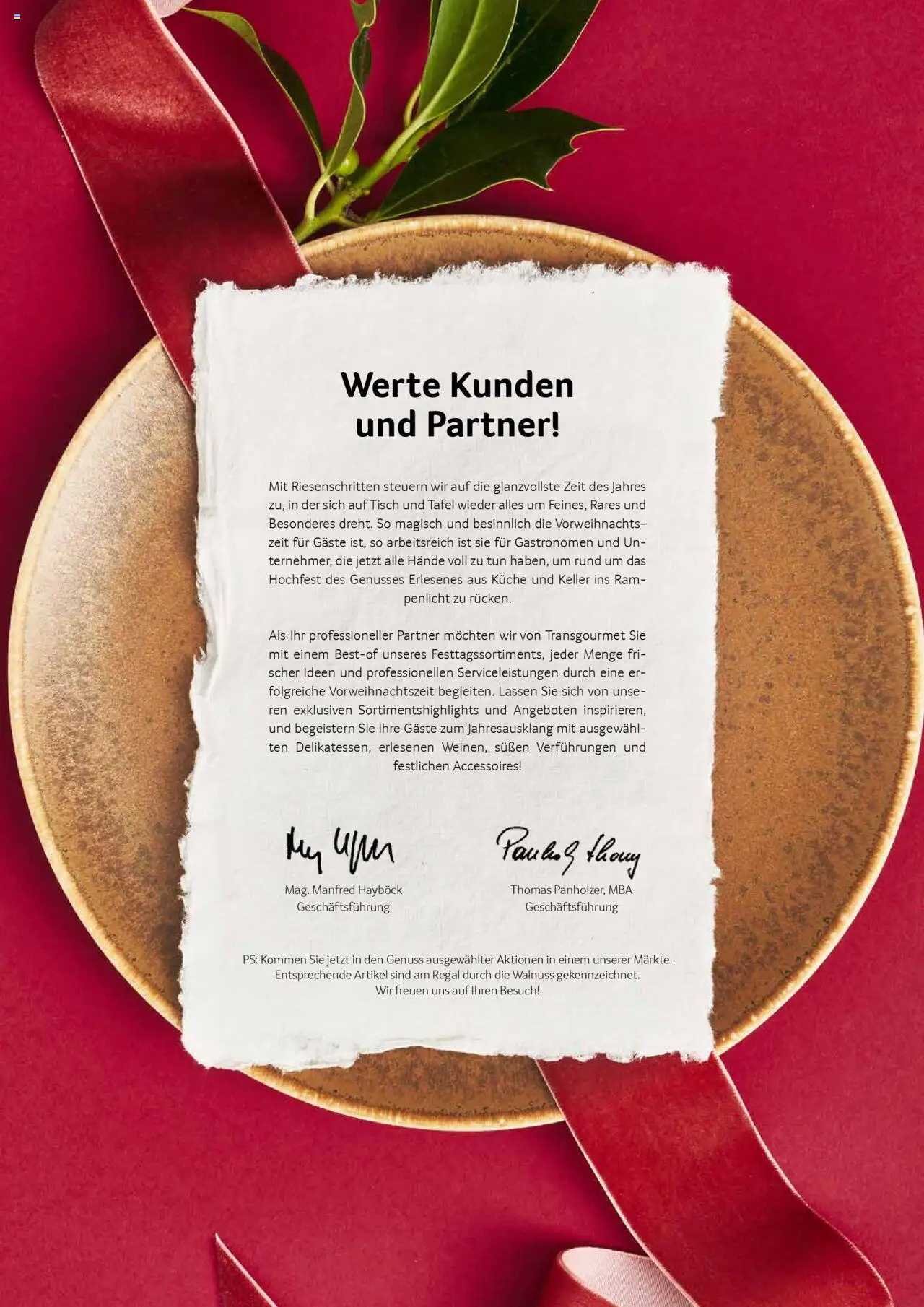 Transgourmet Weihnachtskatalog 2025 gültig ab 13.10.2025 | Seite: 2 | Produkte: Regal, Tisch
