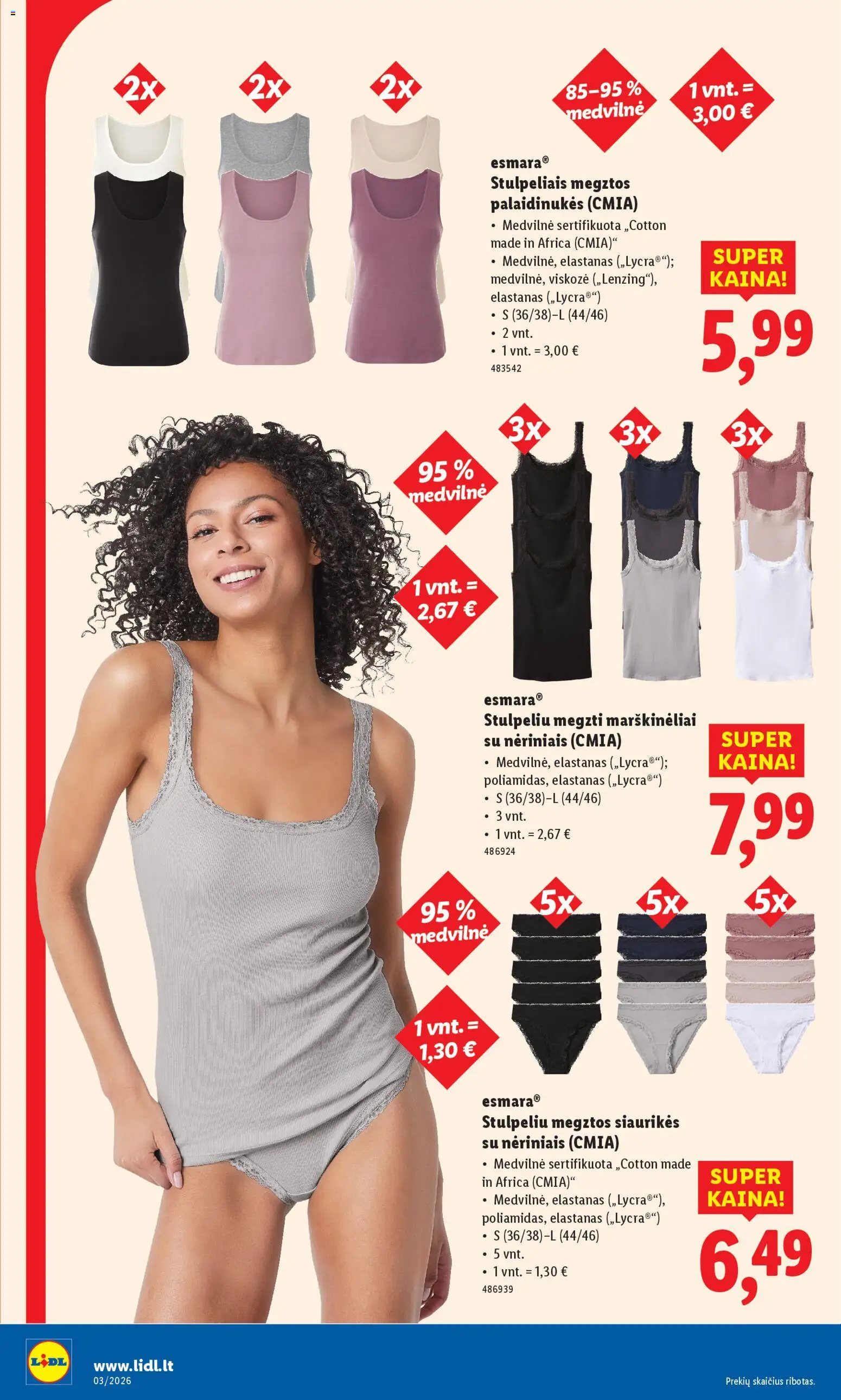 LIDL akcijos nuo 12.01.2026 | Puslapis: 6 | Prekių: Marškinėliai