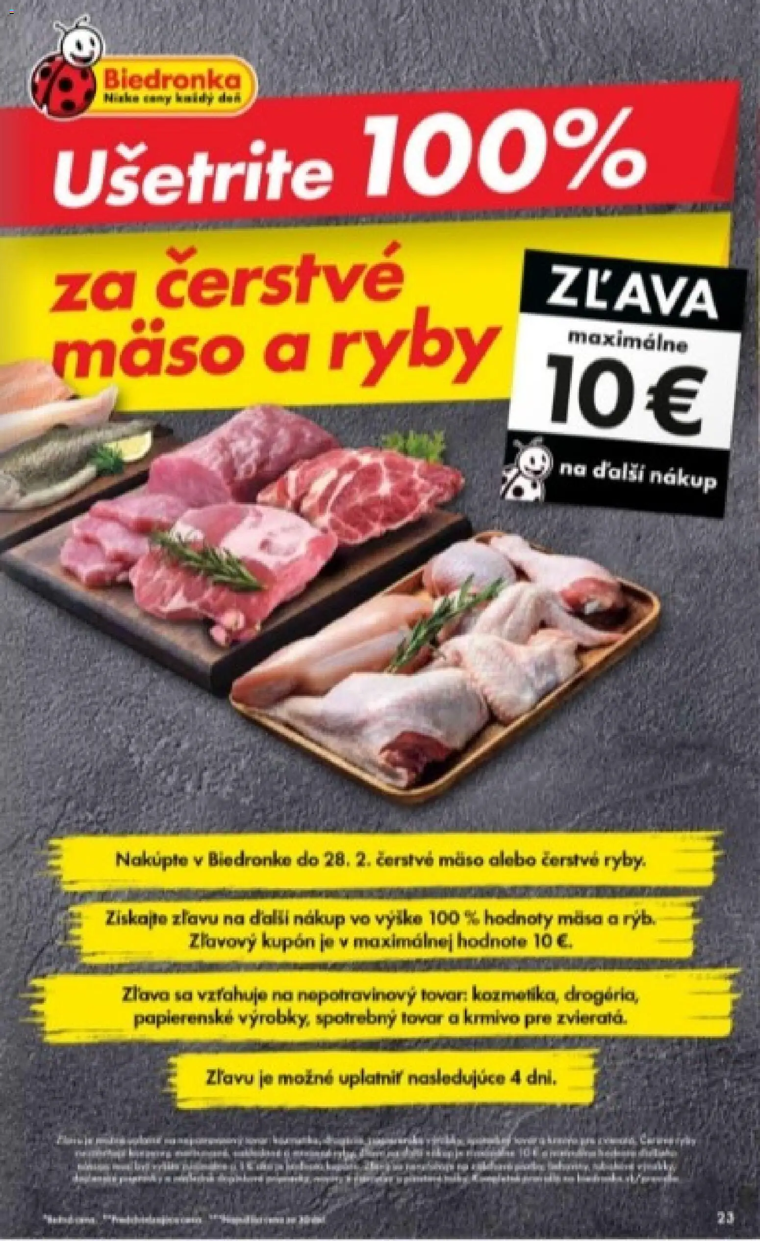 Nové Biedronka akcie – leták je platný od 12.02.2026 | Strana: 23 | Produkty: Ryby